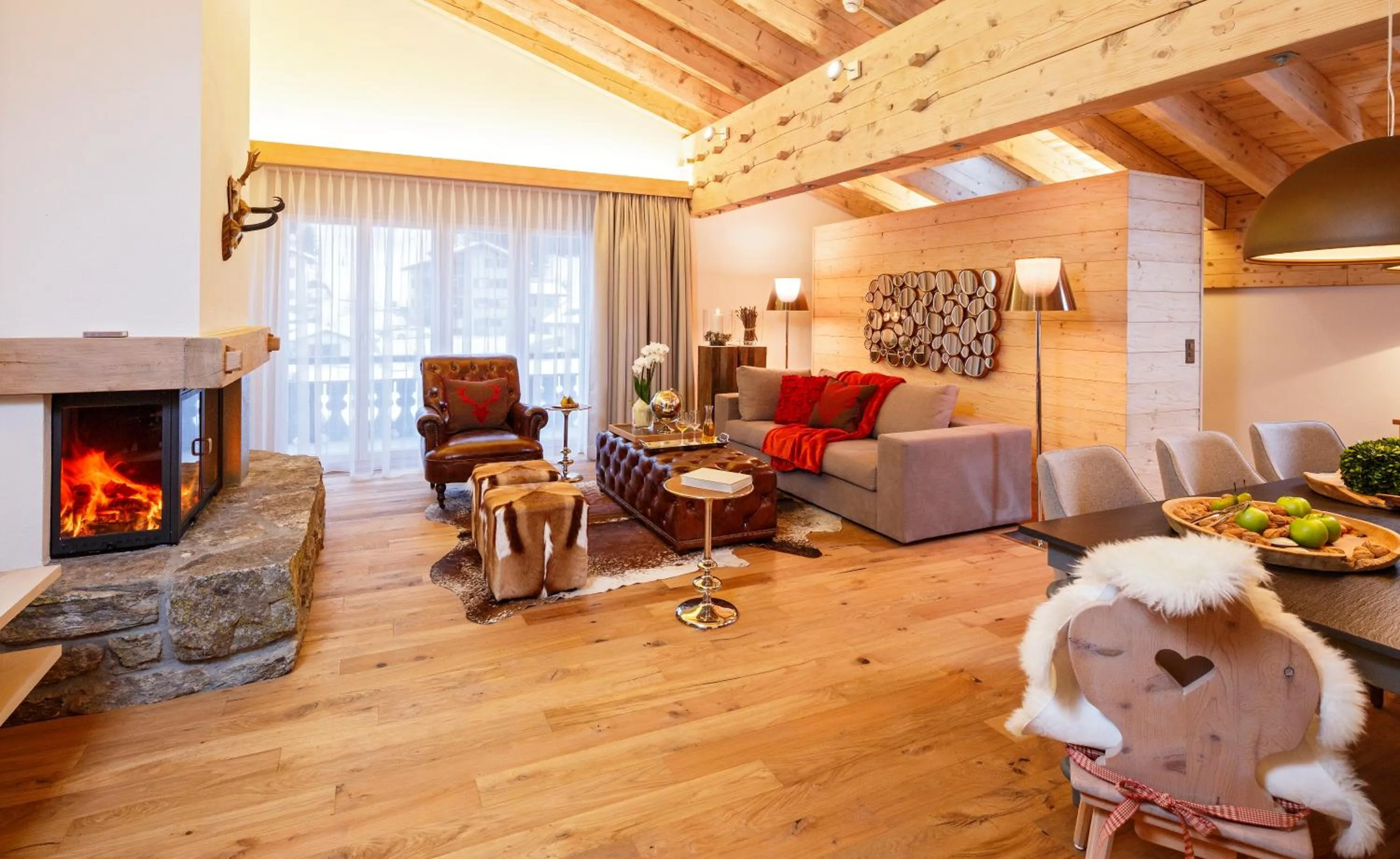 Living room in Hotel Piz Buin Klosters