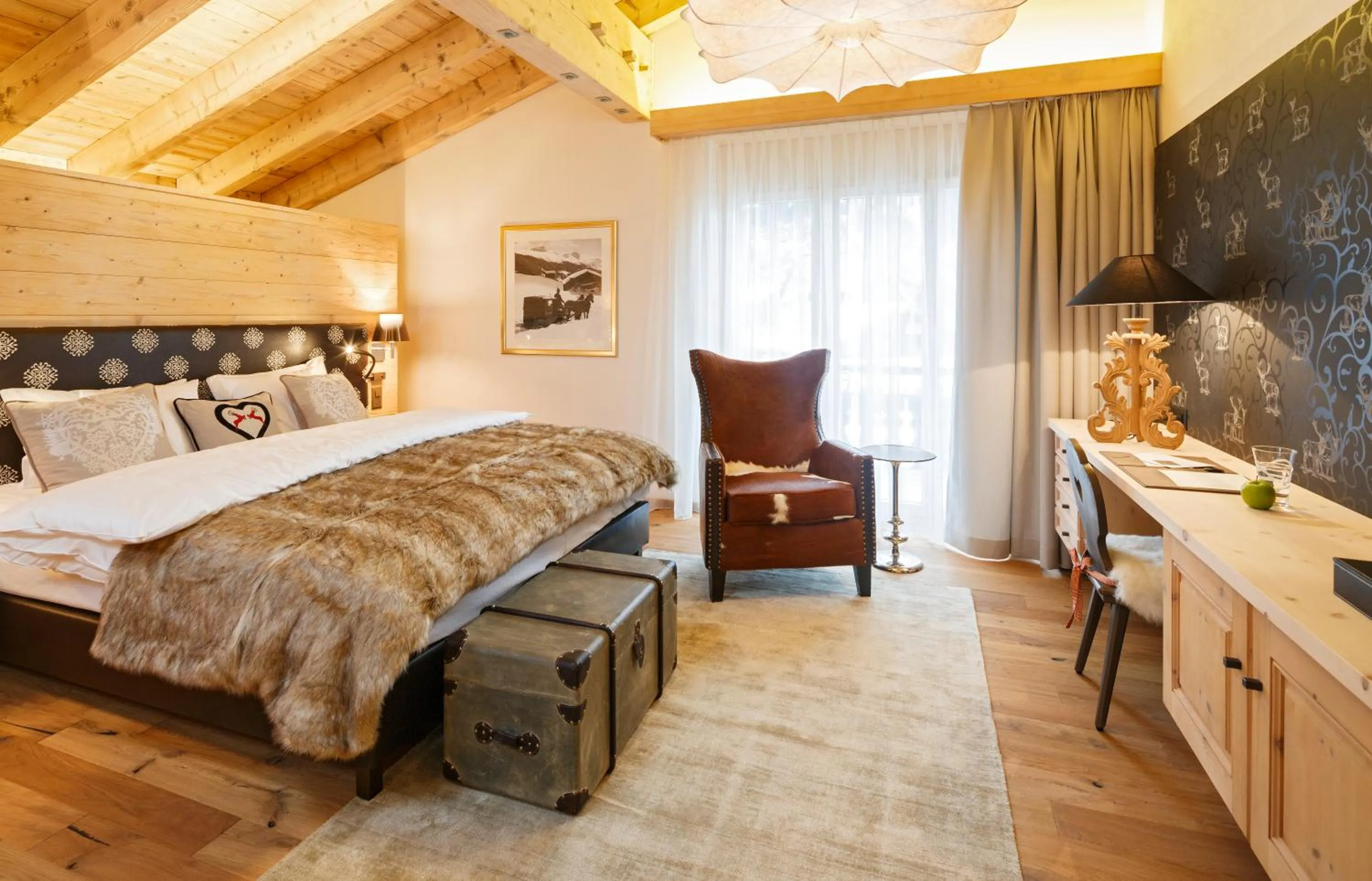 Bedroom, Bed in Hotel Piz Buin Klosters