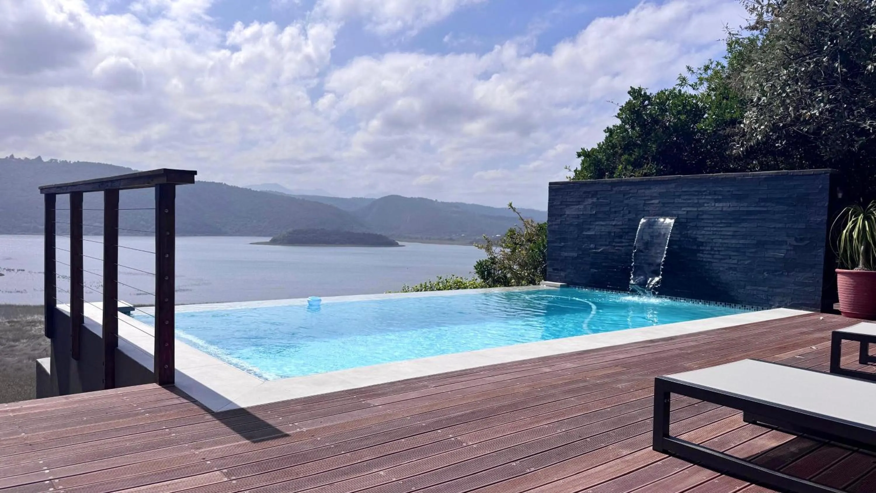 Pool view in Interlaken Guest House