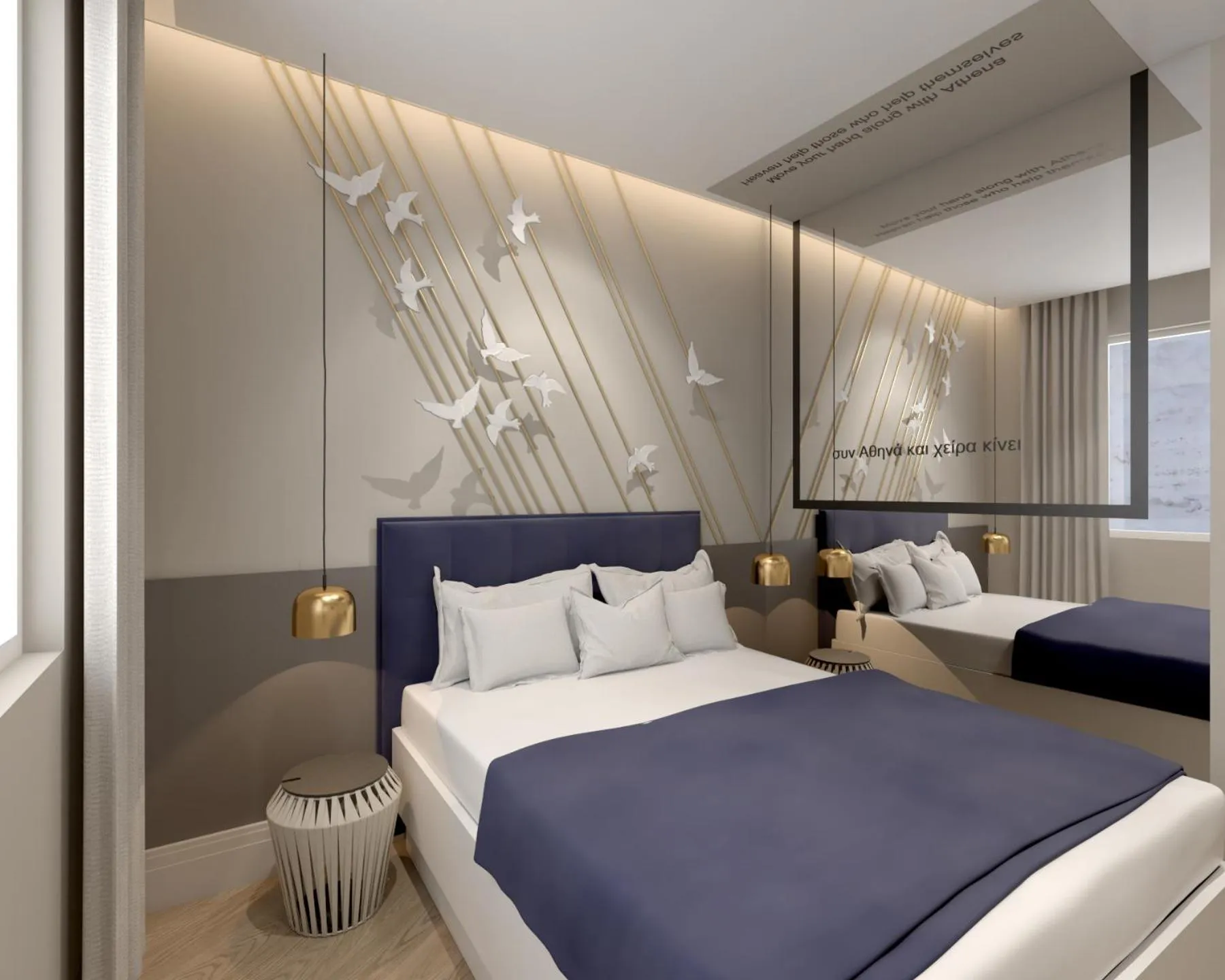 Bedroom, Bed in Great Living Koukaki