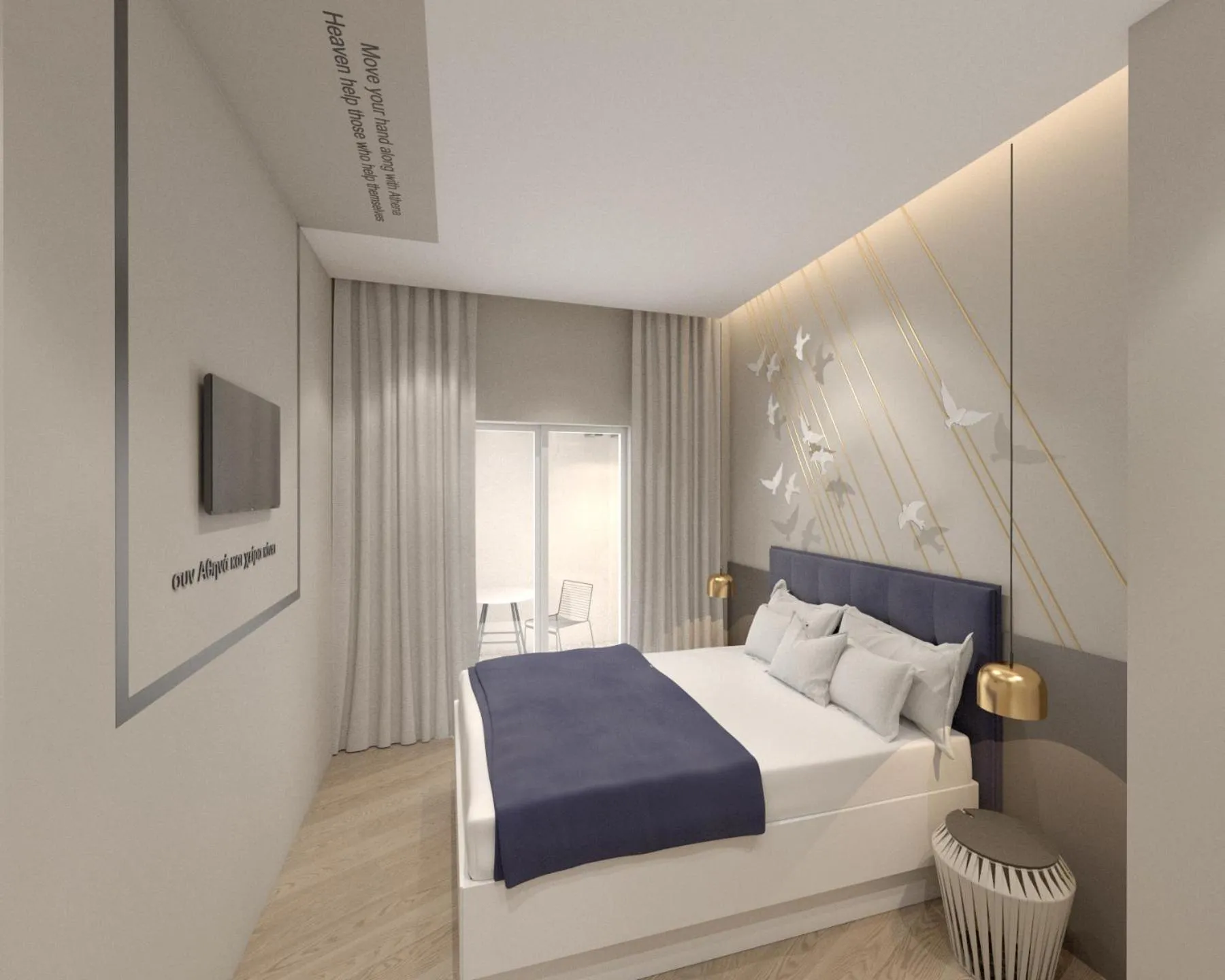 Bedroom, Bed in Great Living Koukaki