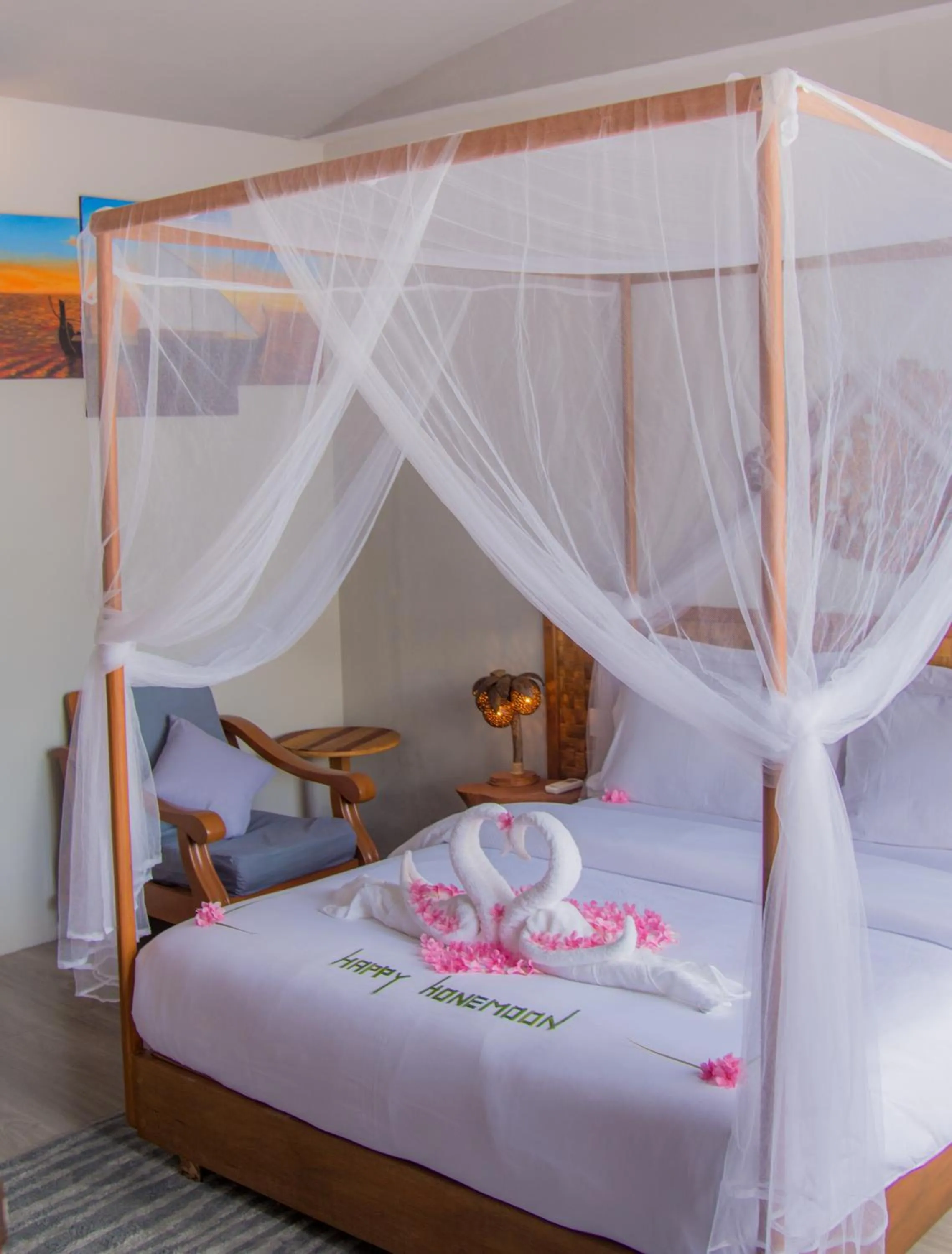Bed in Sandy Heaven Maldives