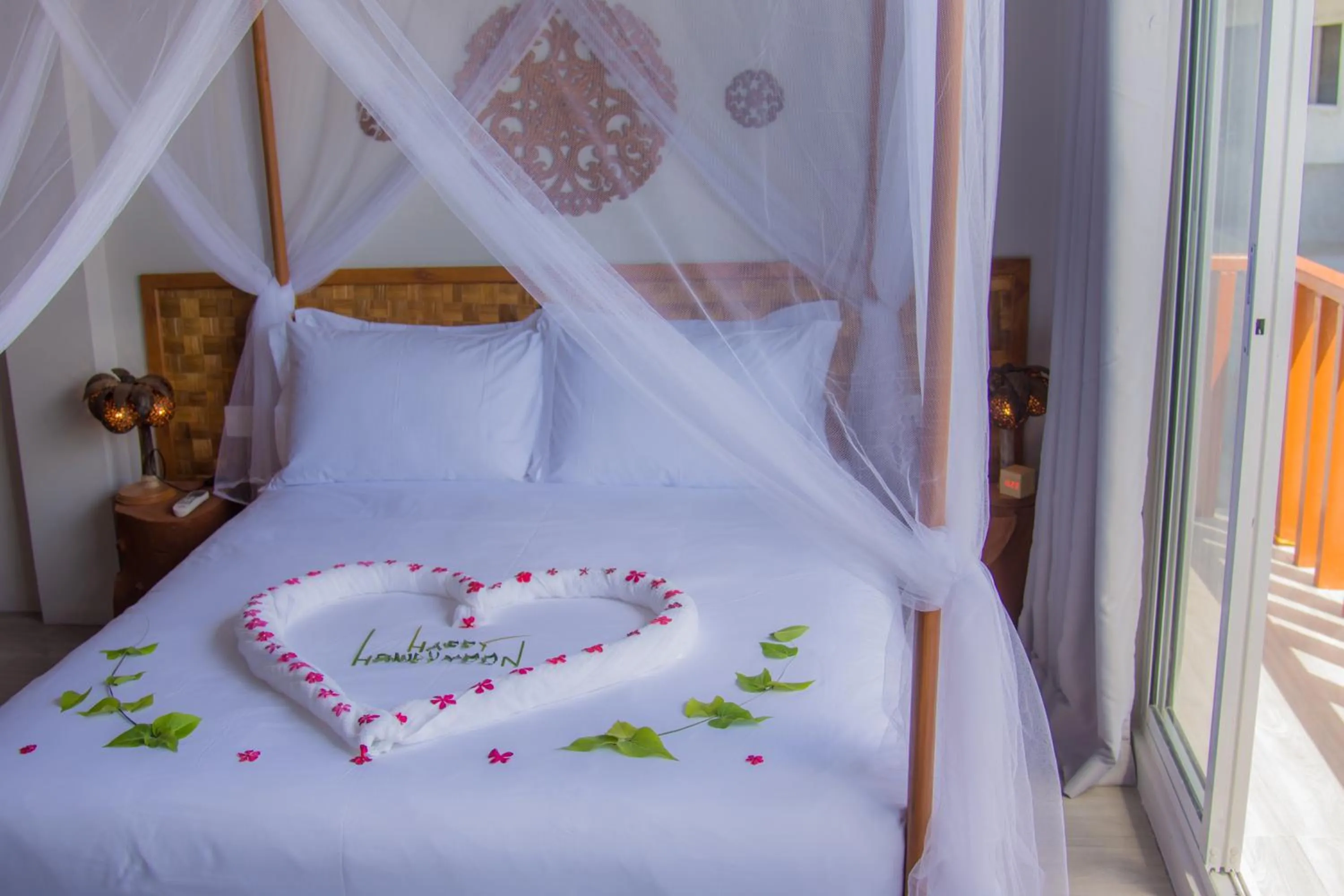 Bed in Sandy Heaven Maldives