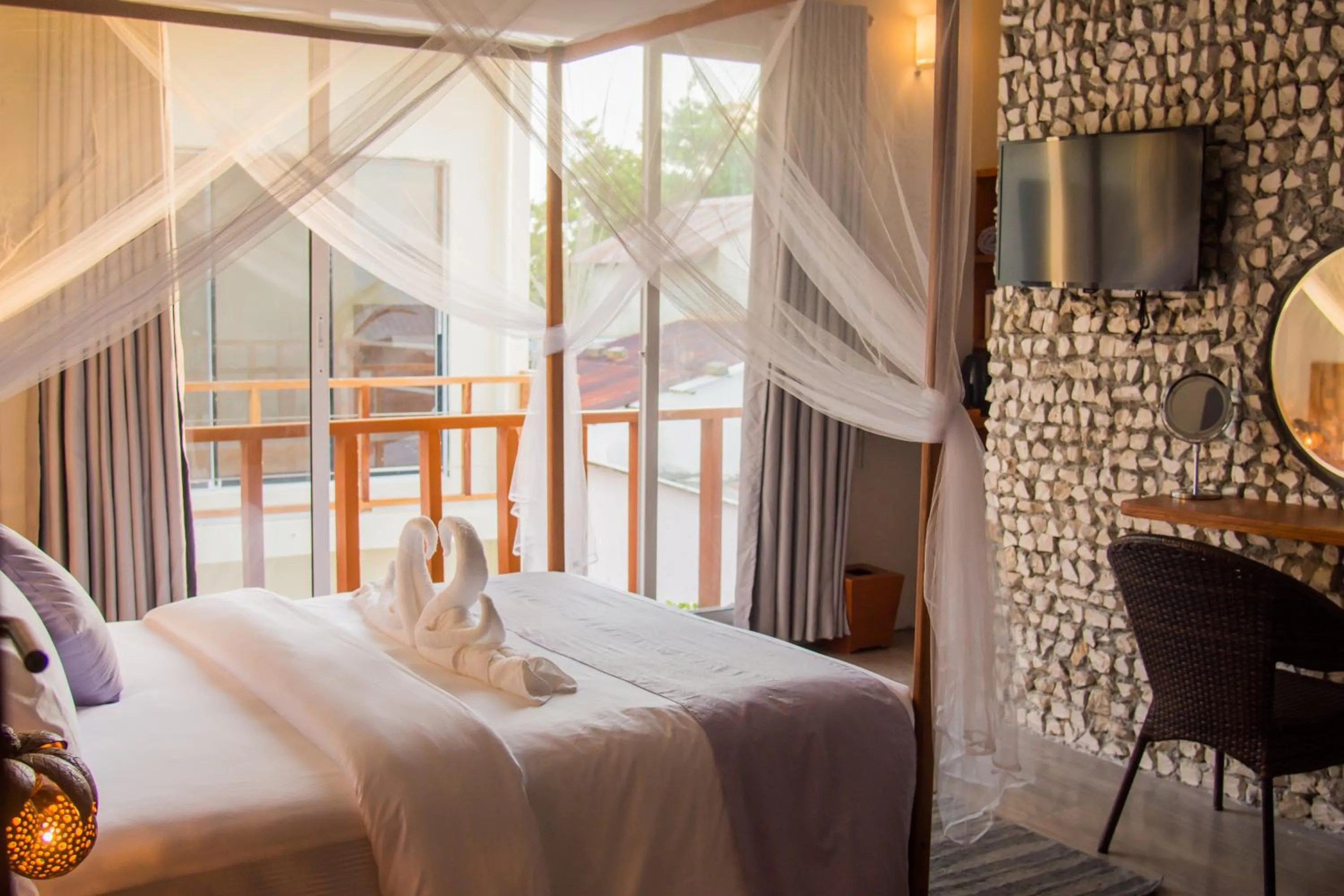 Bed in Sandy Heaven Maldives