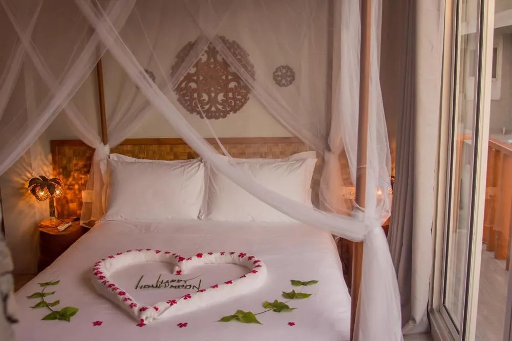 Bed in Sandy Heaven Maldives
