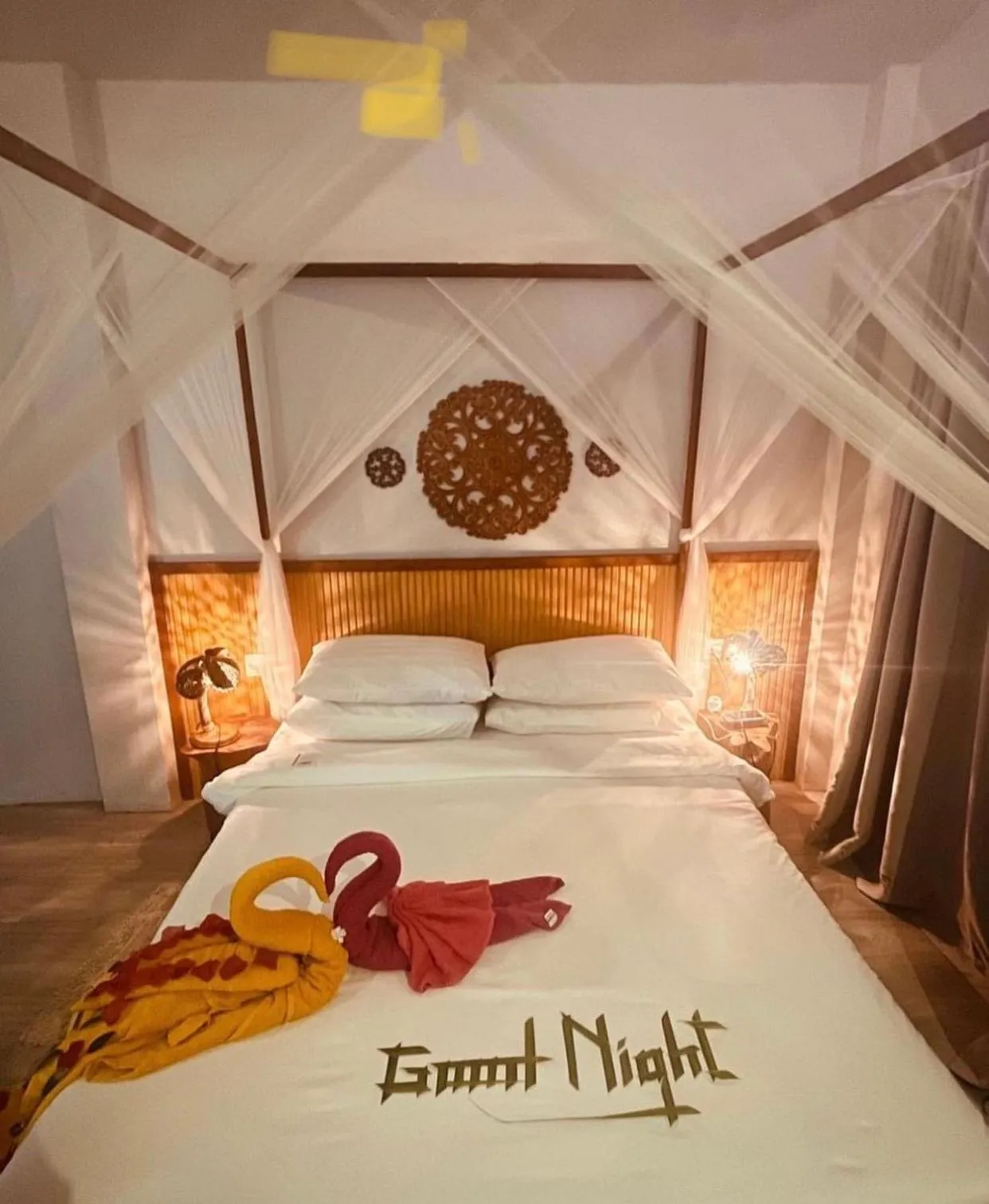 Bed in Sandy Heaven Maldives