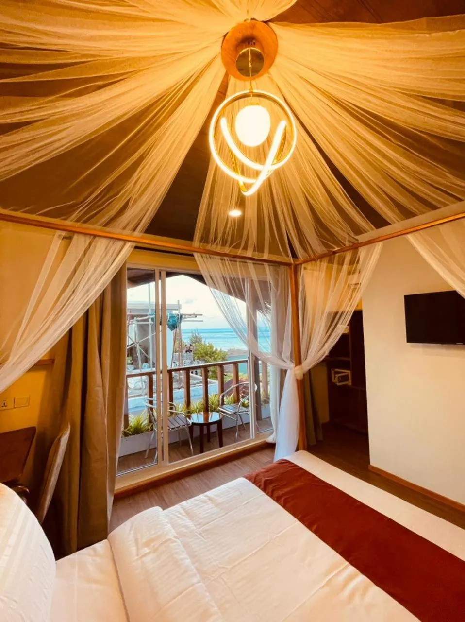 Bed in Sandy Heaven Maldives