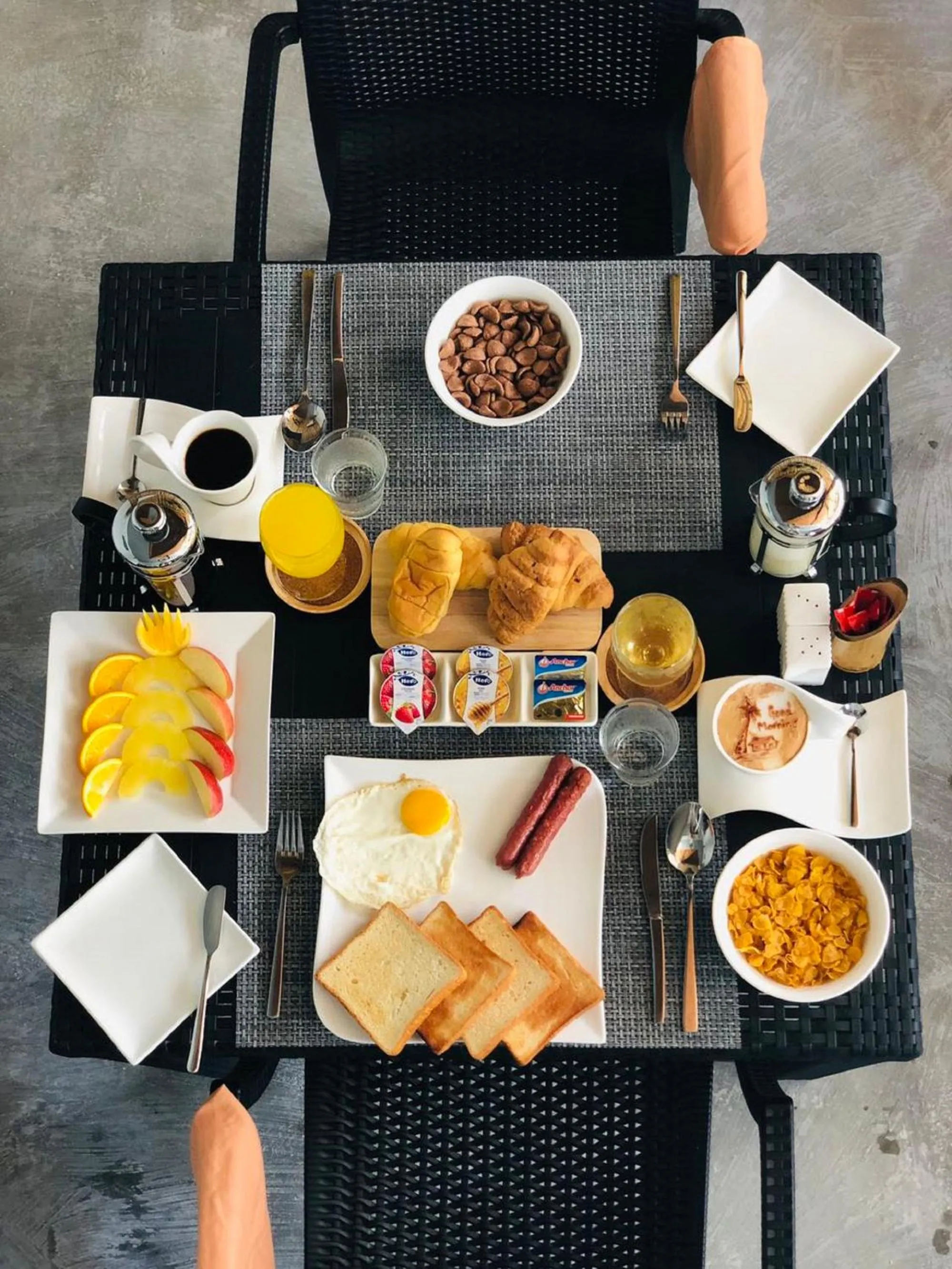 Continental breakfast in Sandy Heaven Maldives