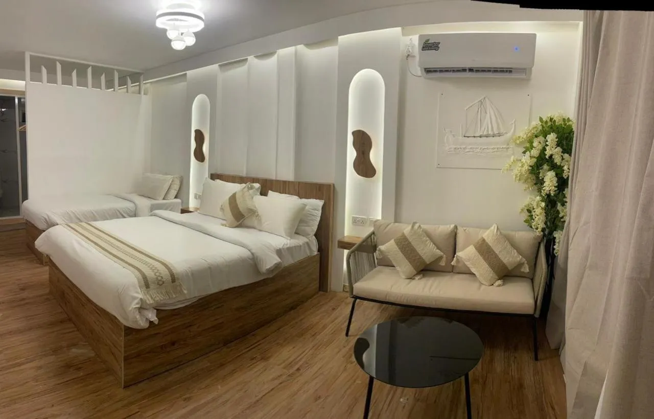 Bed in Sandy Heaven Maldives