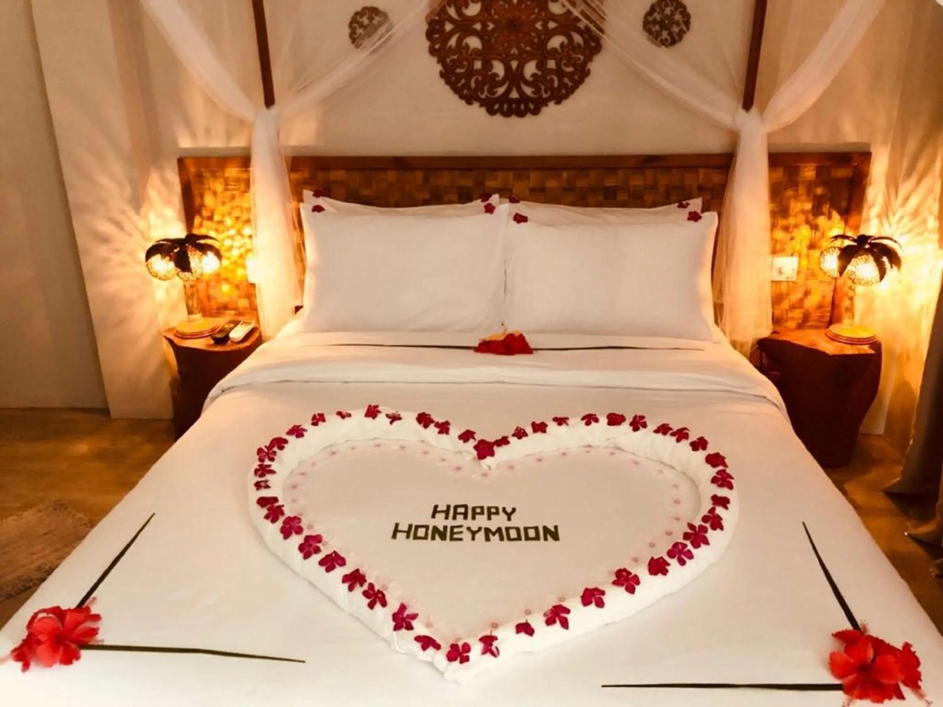 Bed in Sandy Heaven Maldives