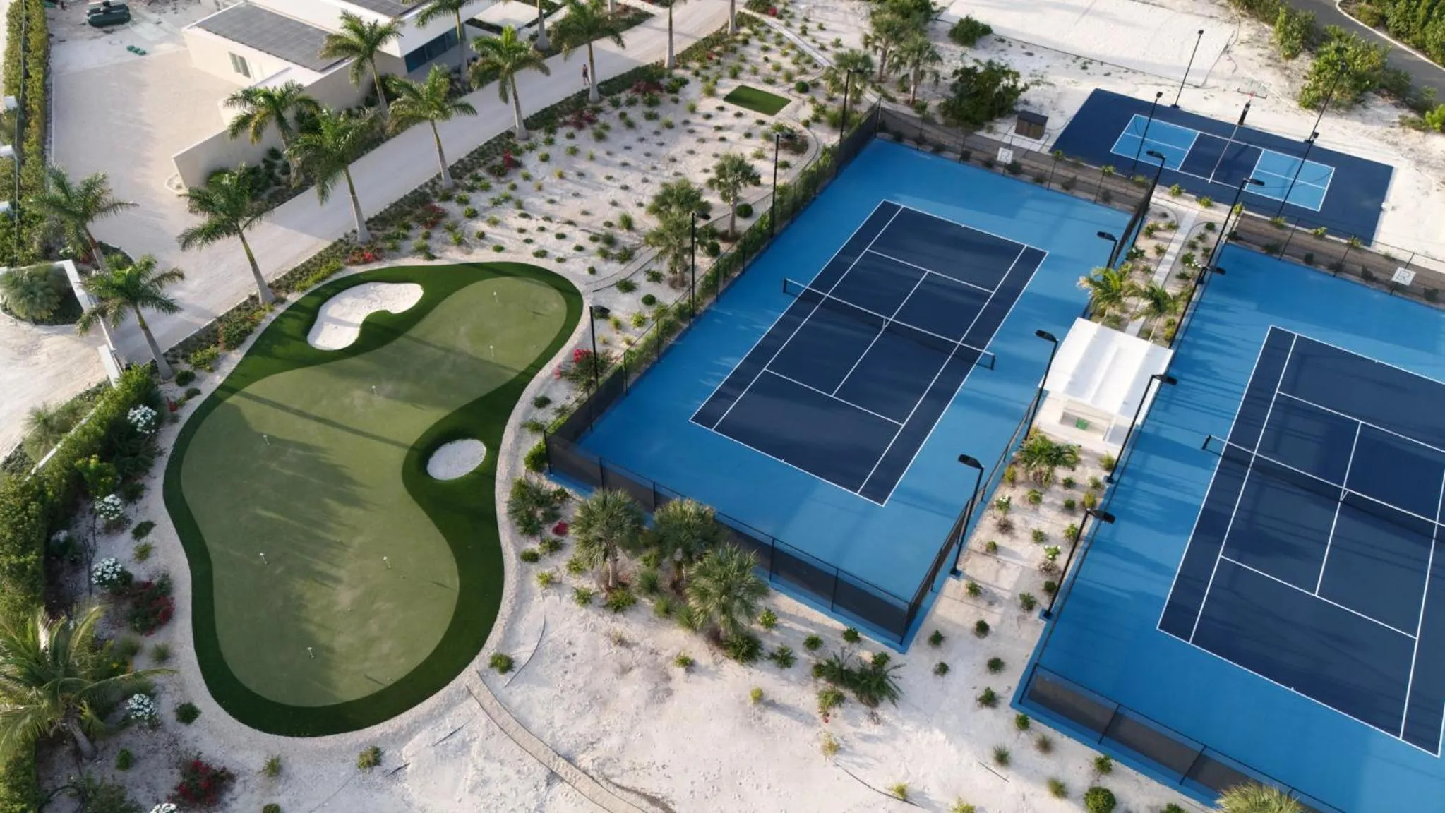 Tennis court in Beach Enclave