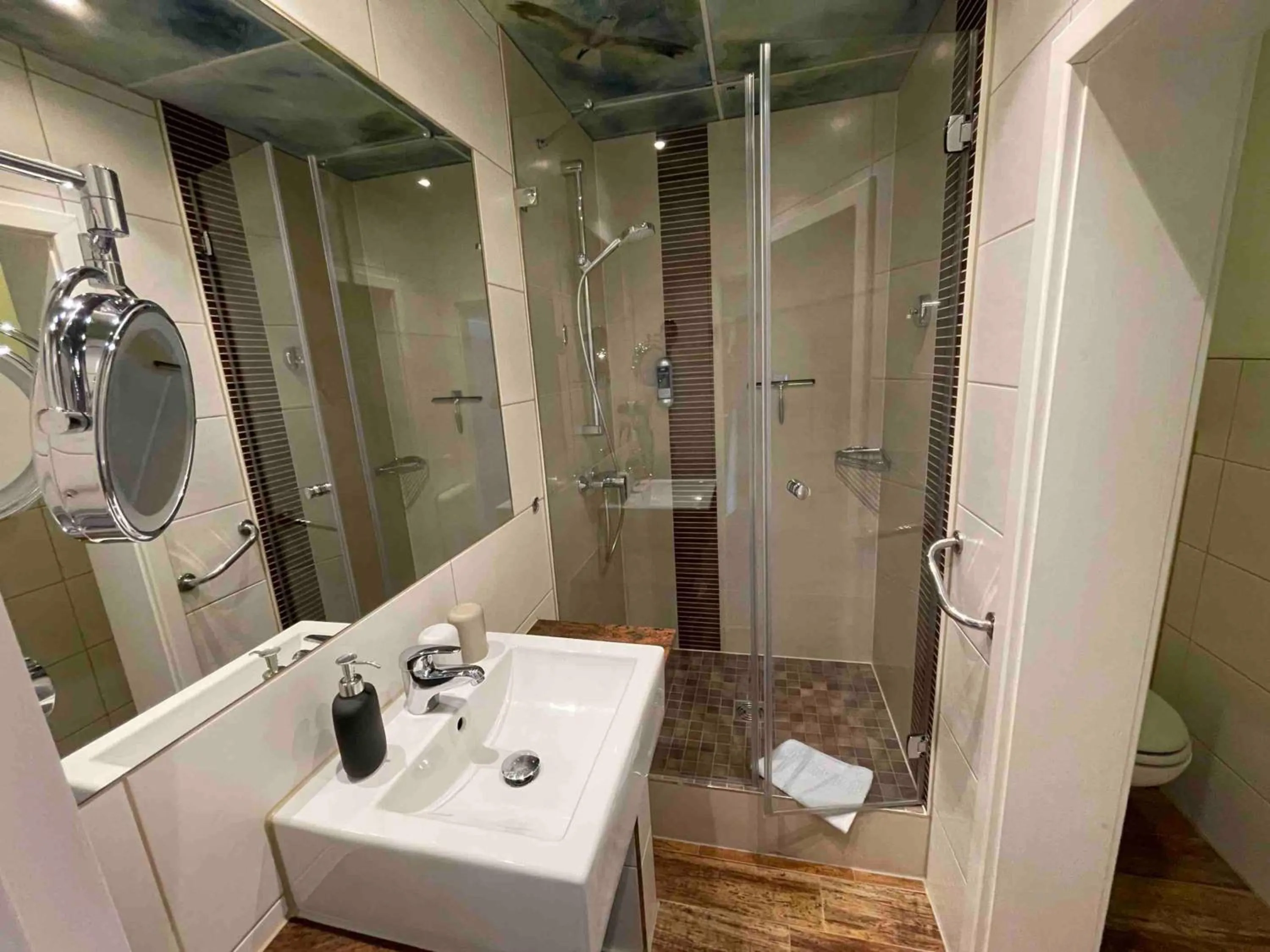 Shower in Hotel Villa Schwanebeck