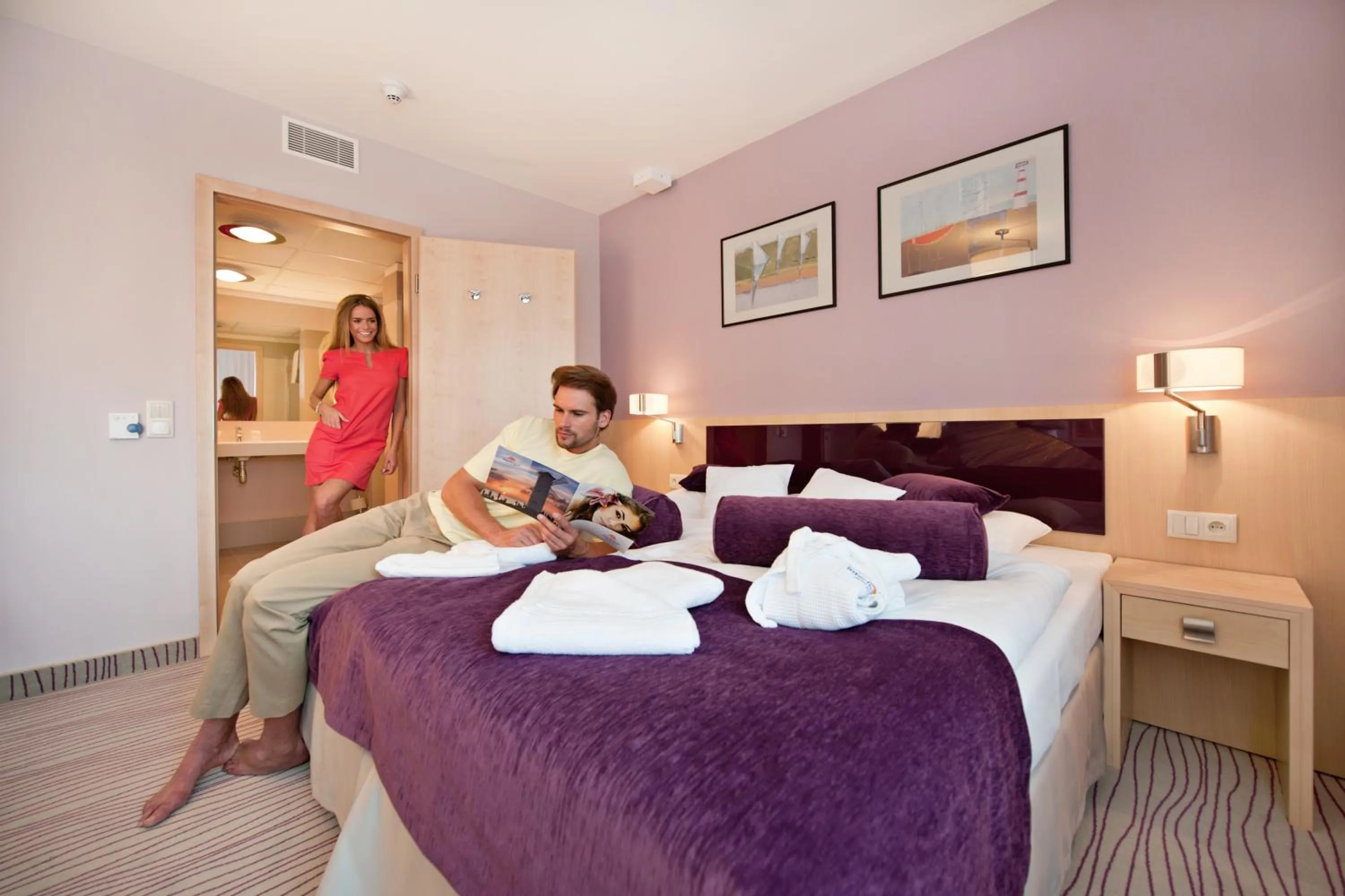 People, Bed in Hotel Interferie Medical SPA