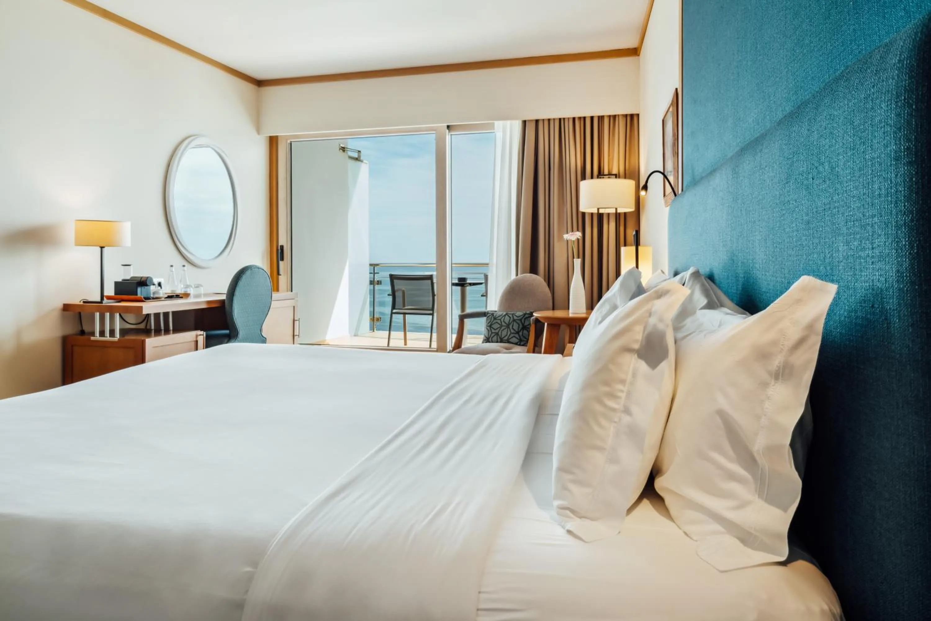 Bed in Sesimbra Oceanfront Hotel - Preferred Hotels and Resorts