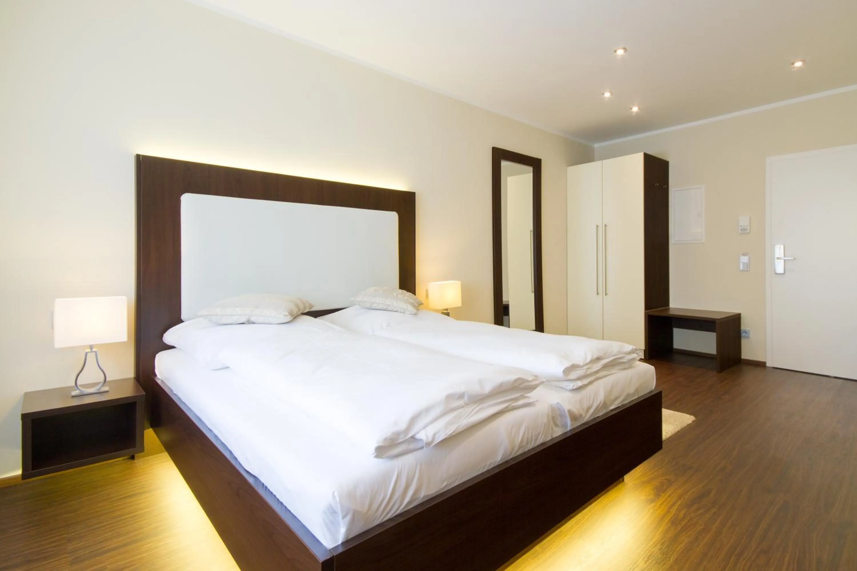 Photo of the whole room, Bed in BoardingHouse Mannheim