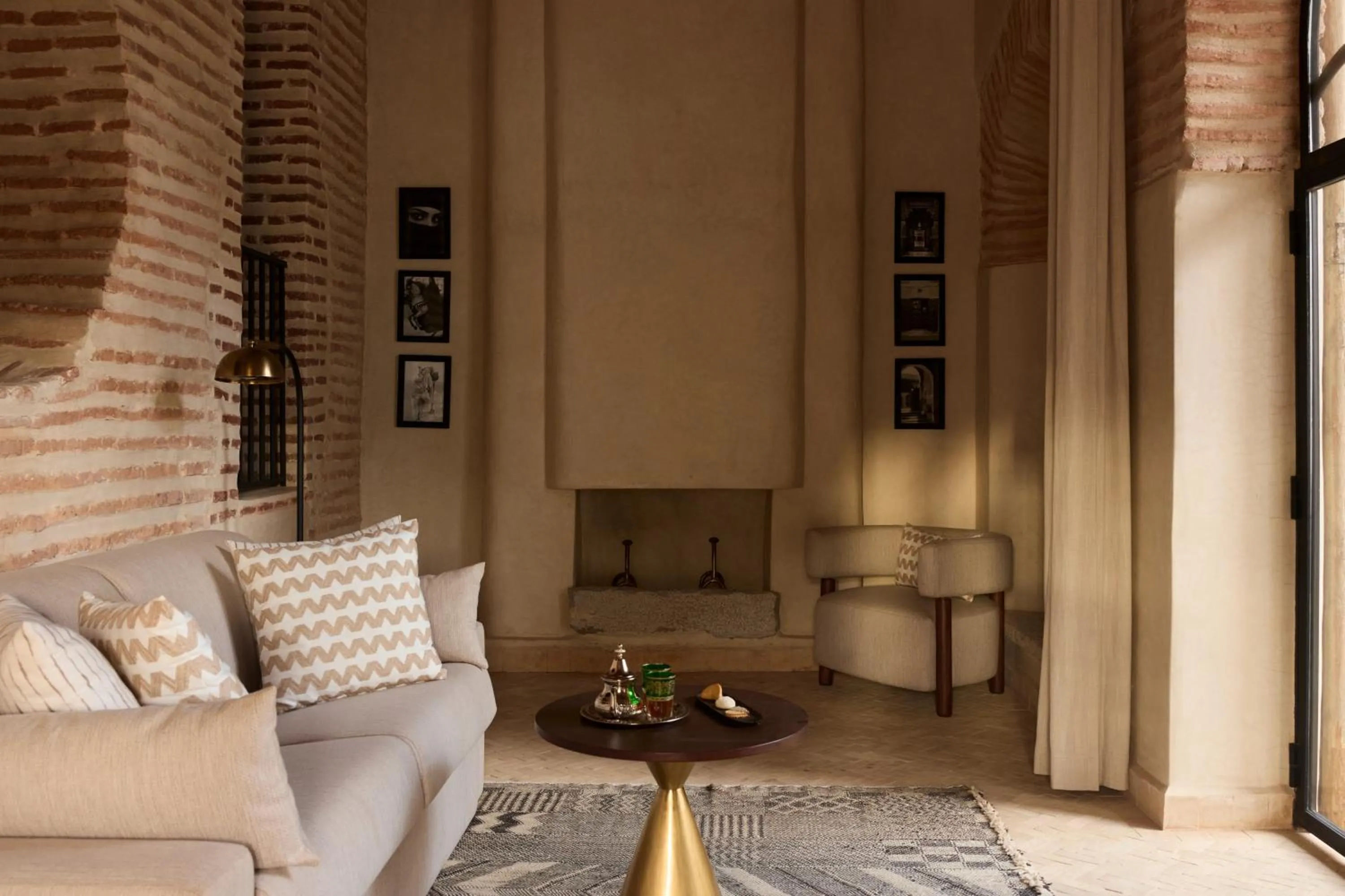 Seating area in Nobu Hotel Marrakech