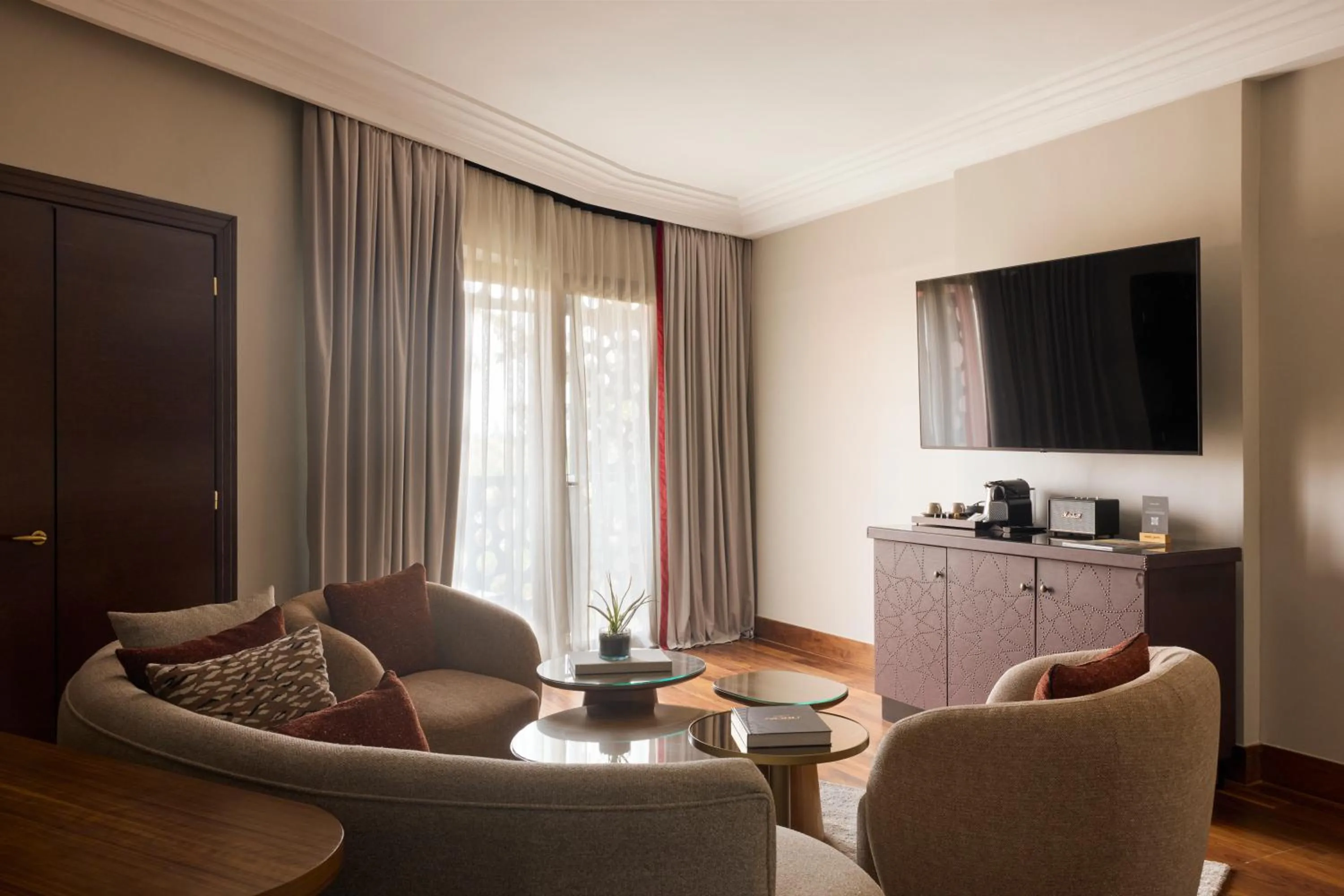 Seating area in Nobu Hotel Marrakech