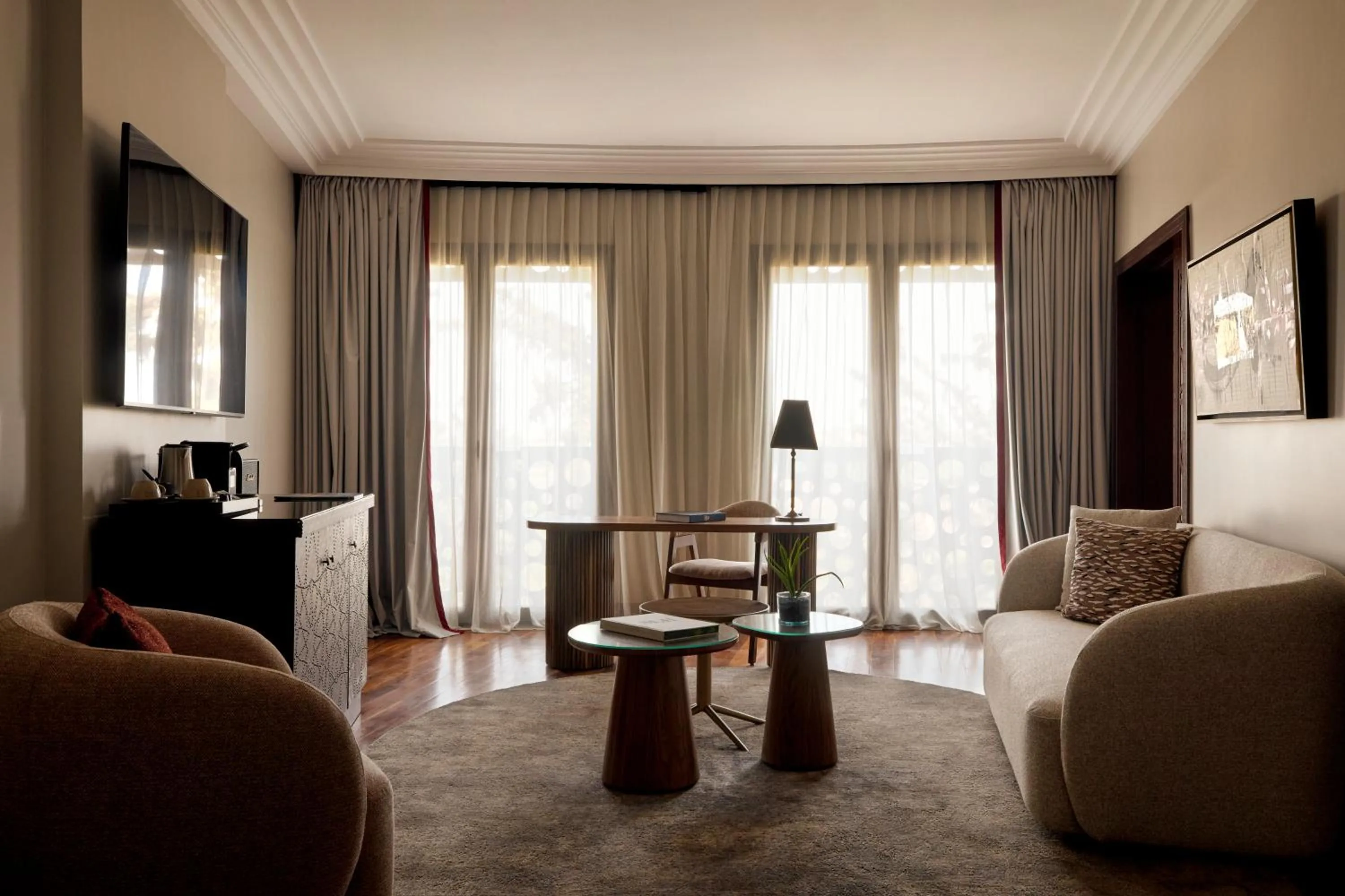 Seating area in Nobu Hotel Marrakech