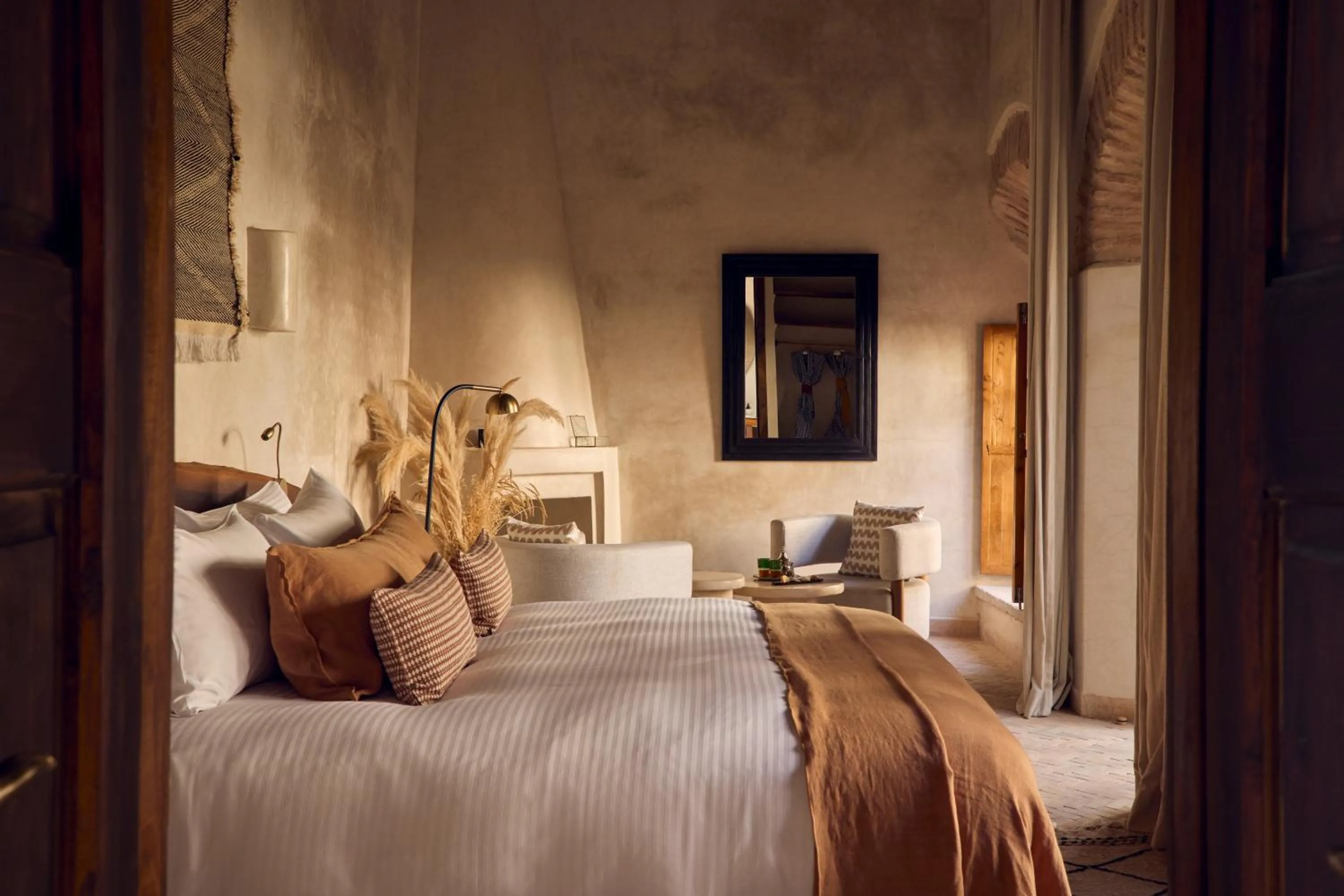 Bedroom, Bed in Nobu Hotel Marrakech