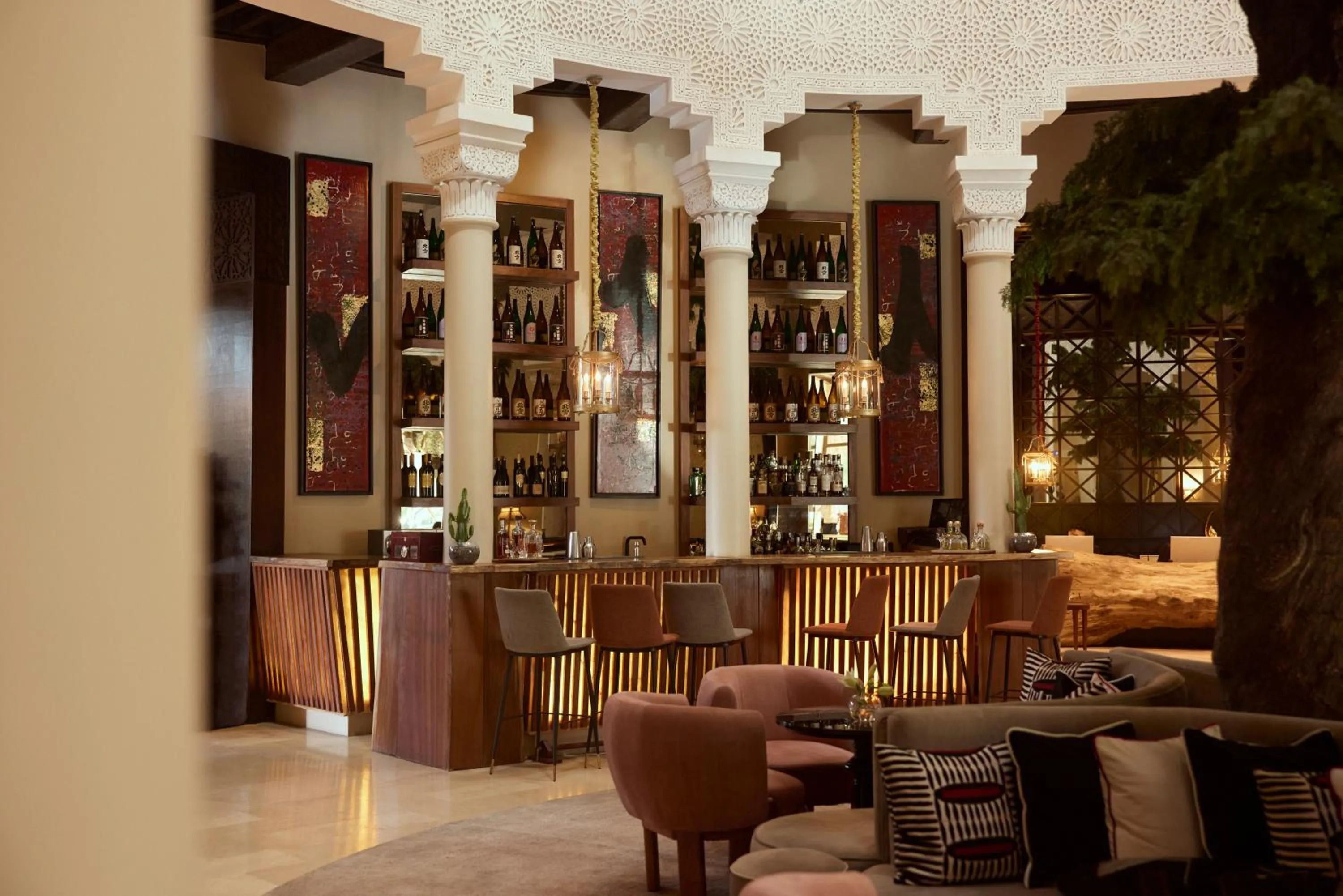 Lounge or bar in Nobu Hotel Marrakech