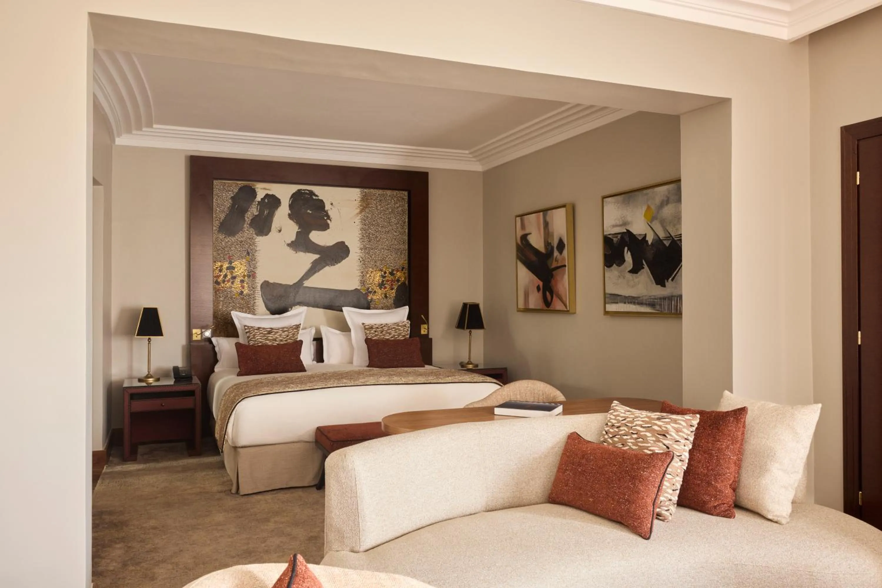 Bedroom, Bed in Nobu Hotel Marrakech