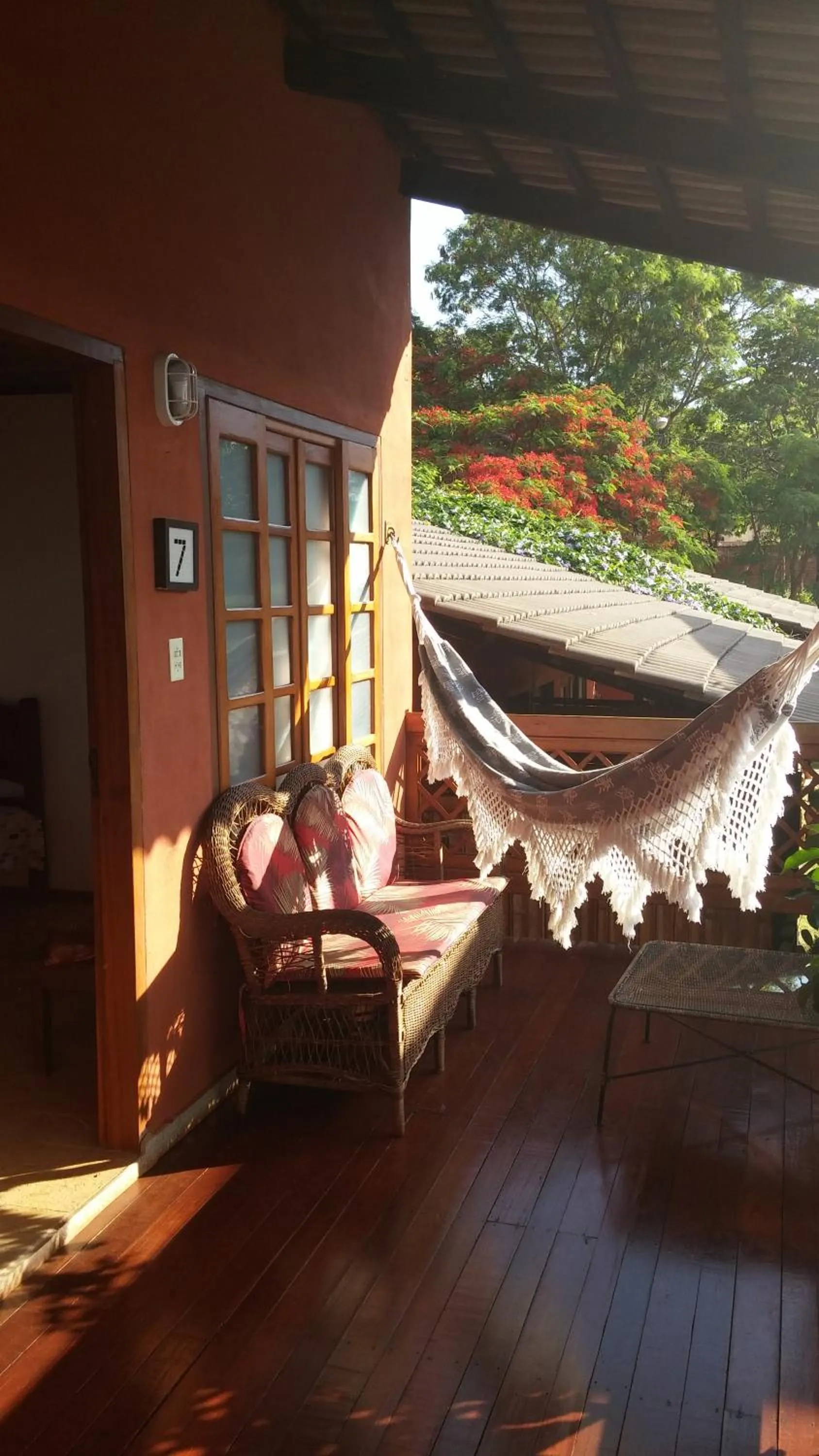 Garden view in Pousada Ikabana