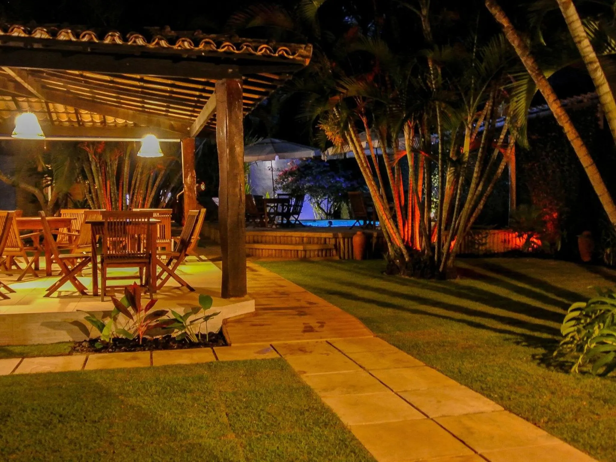 Patio in Pousada El Capitan