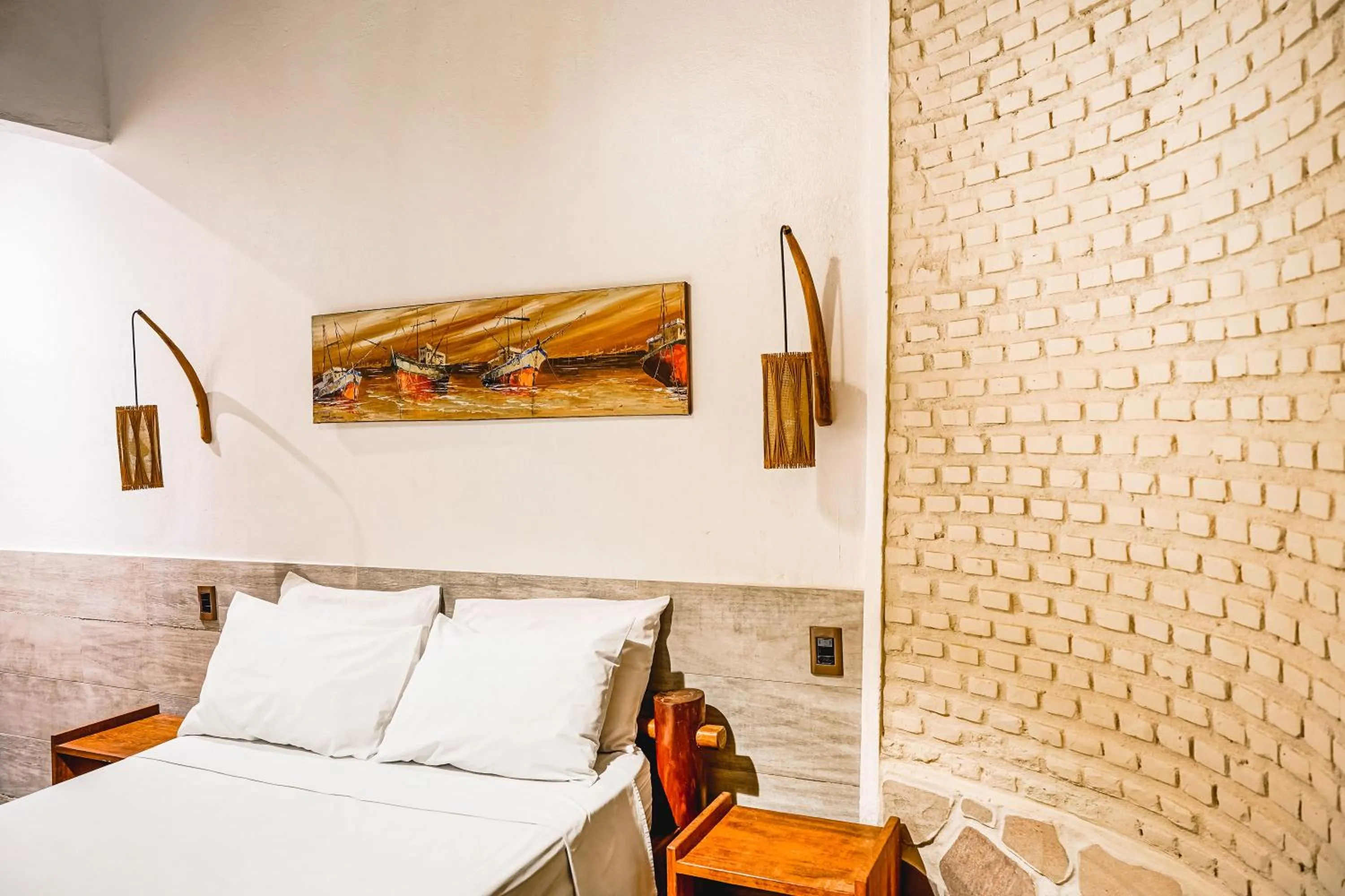 Bed in Pousada El Capitan