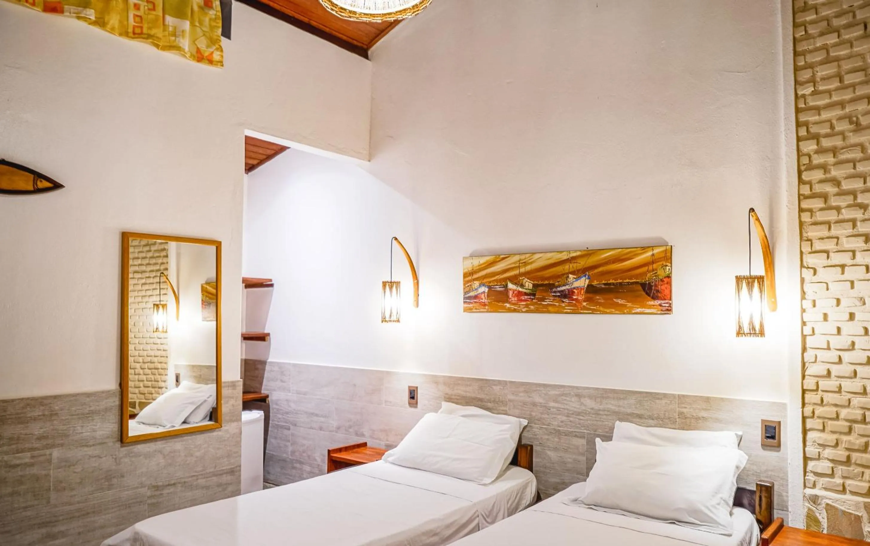 Bed in Pousada El Capitan