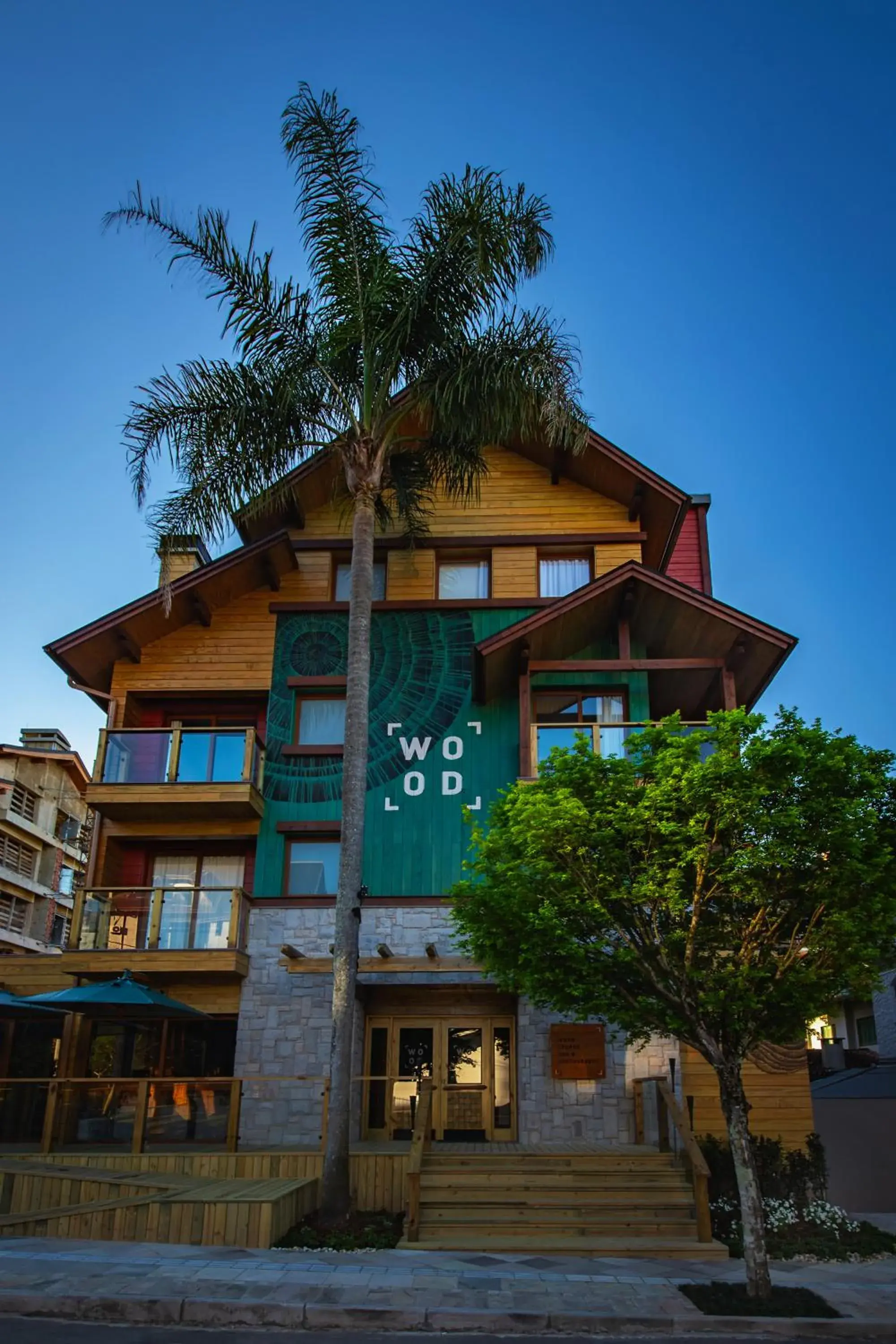 Facade/entrance in Wood Hotel Gramado Facade/entrance in Wood Hotel Gramado