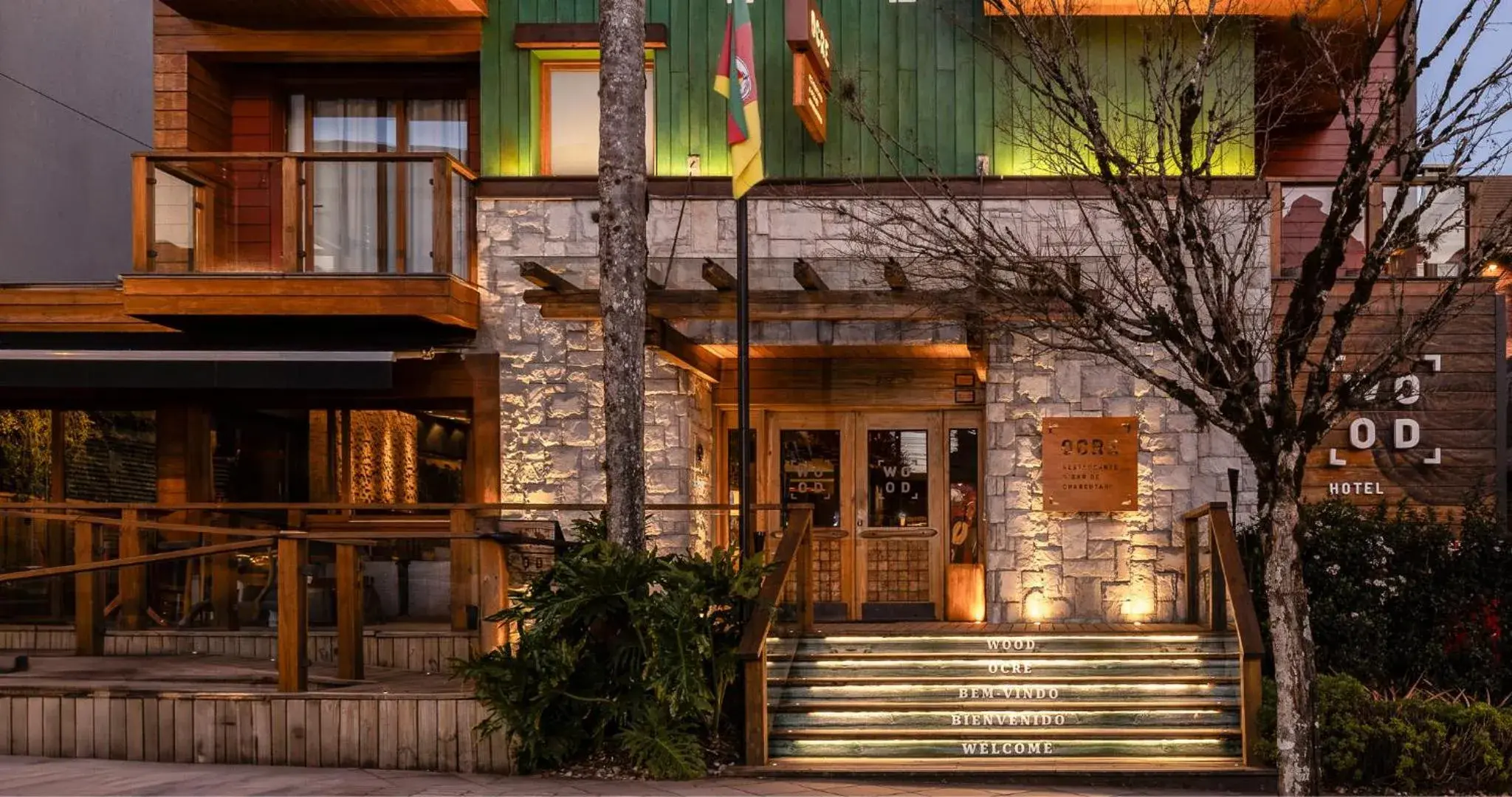Property building in Wood Hotel Gramado Property building in Wood Hotel Gramado