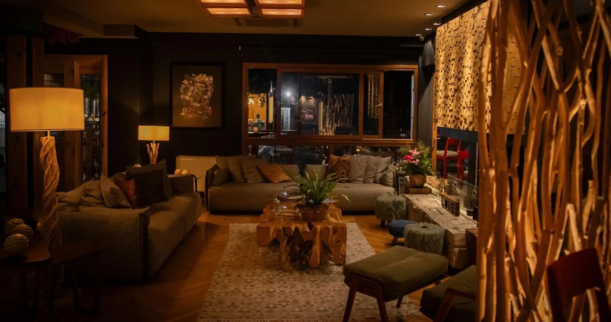 Living room in Wood Hotel Gramado