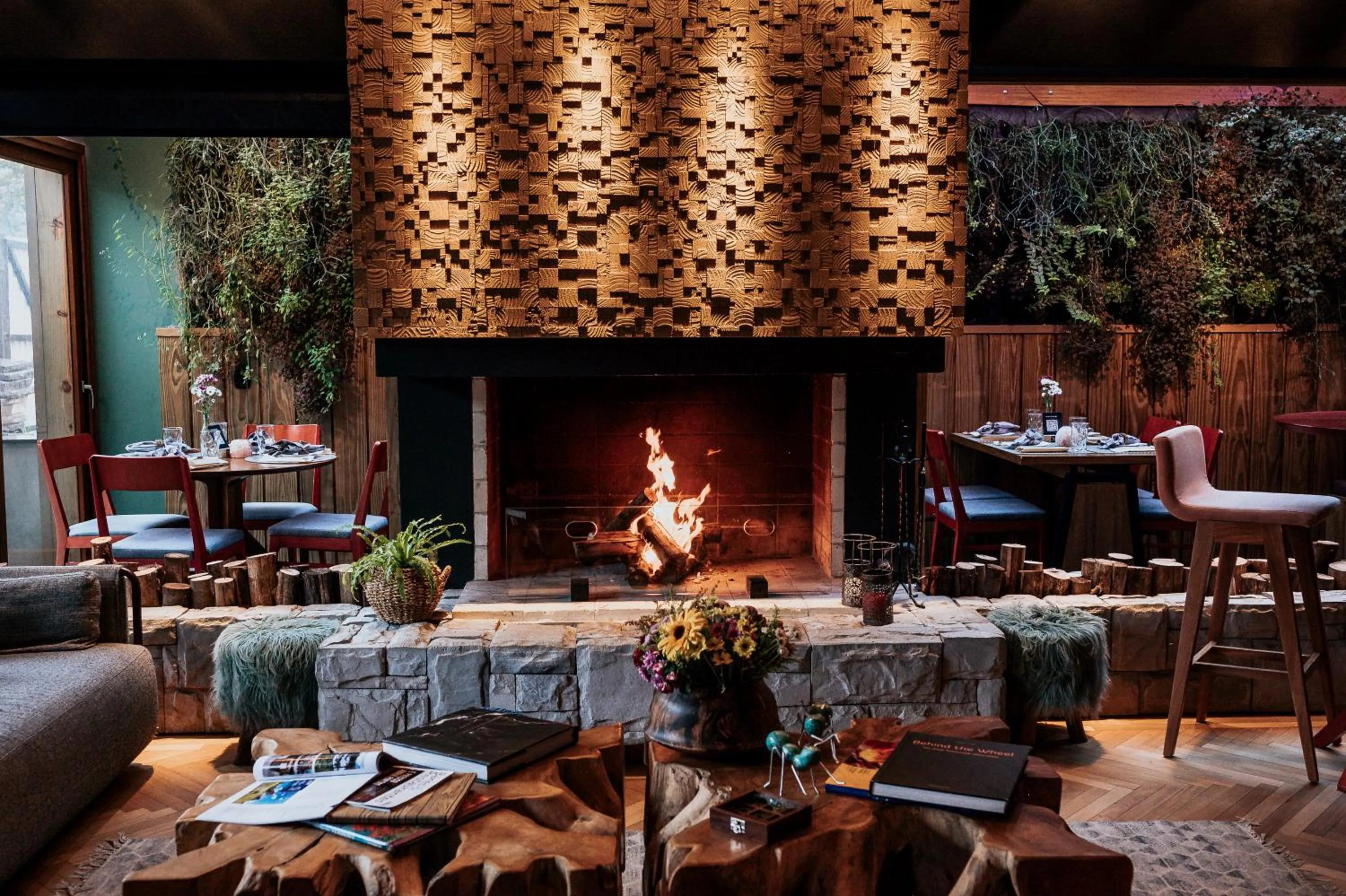 Living room in Wood Hotel Gramado