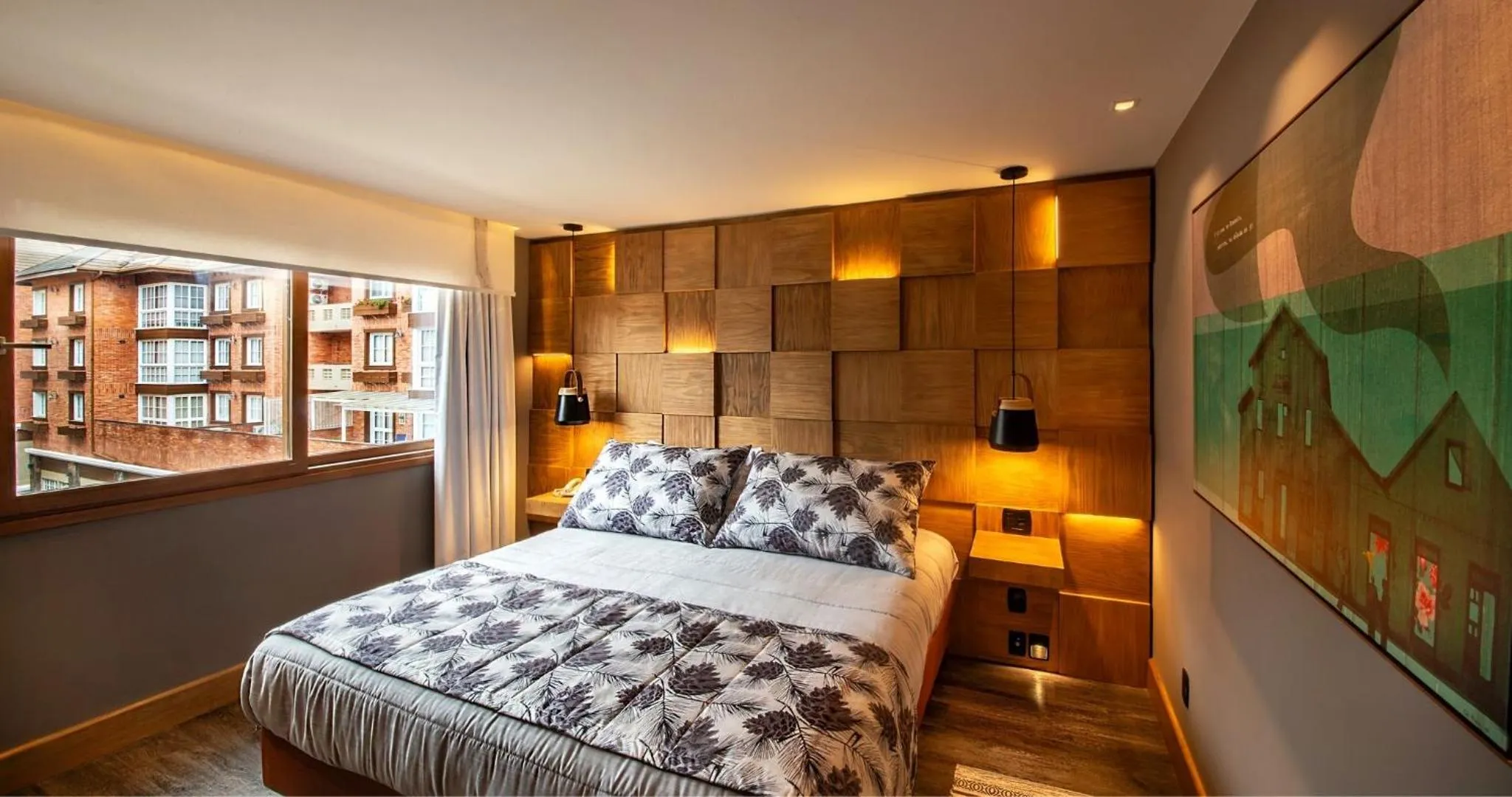 Bedroom, Bed in Wood Hotel Gramado