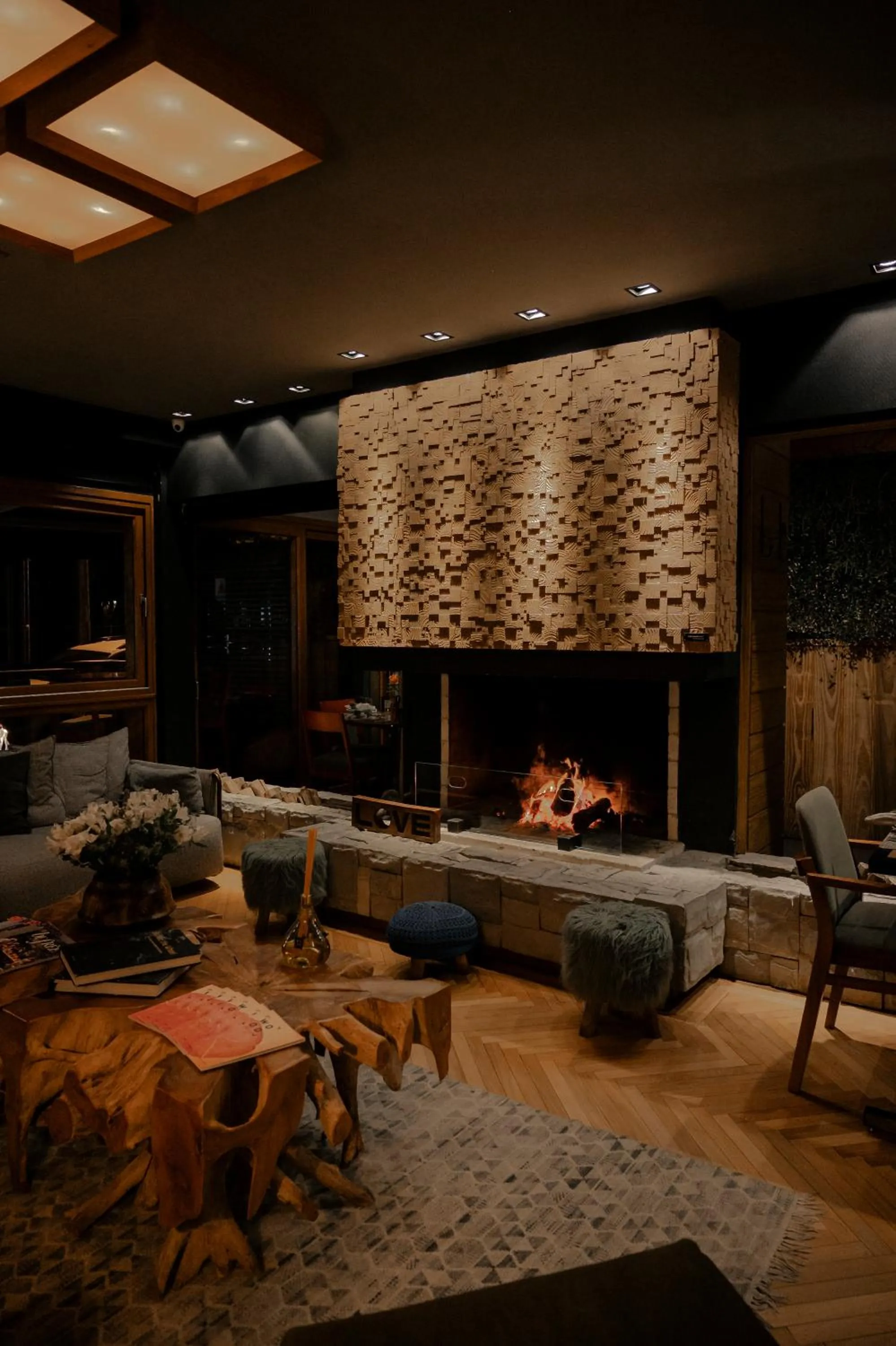 Living room in Wood Hotel Gramado