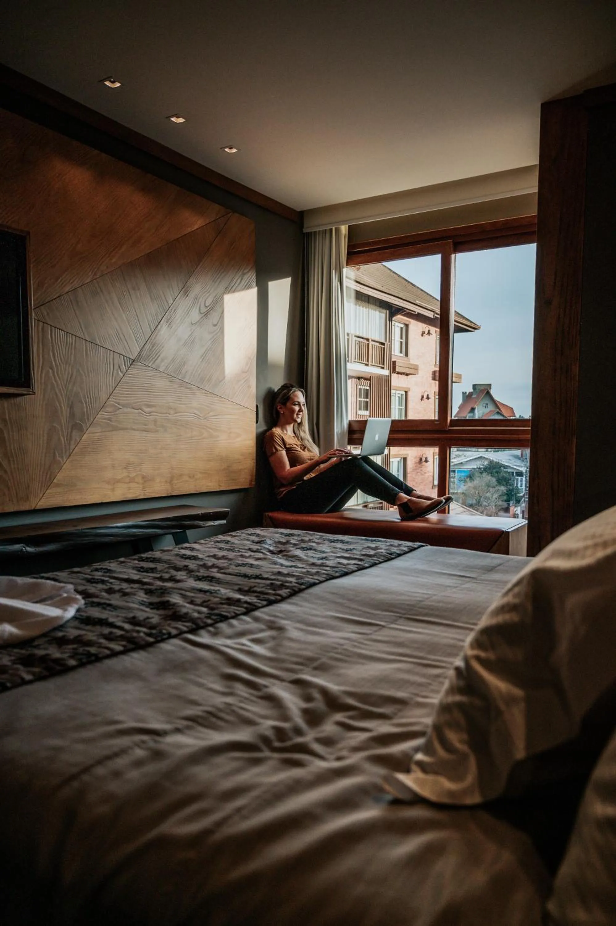 People, Bed in Wood Hotel Gramado