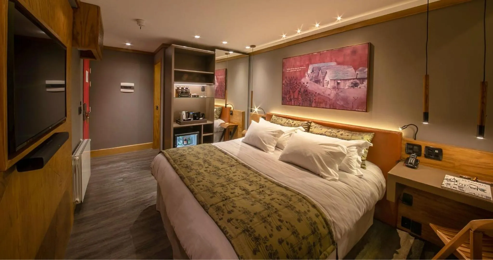 Bedroom, Bed in Wood Hotel Gramado