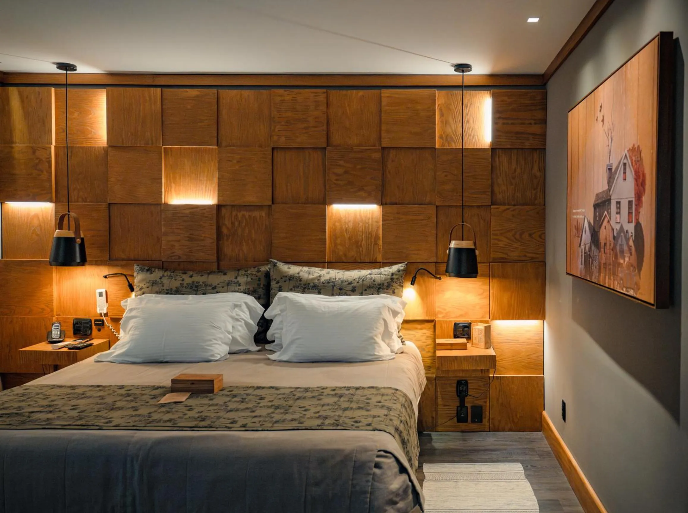 Bed in Wood Hotel Gramado