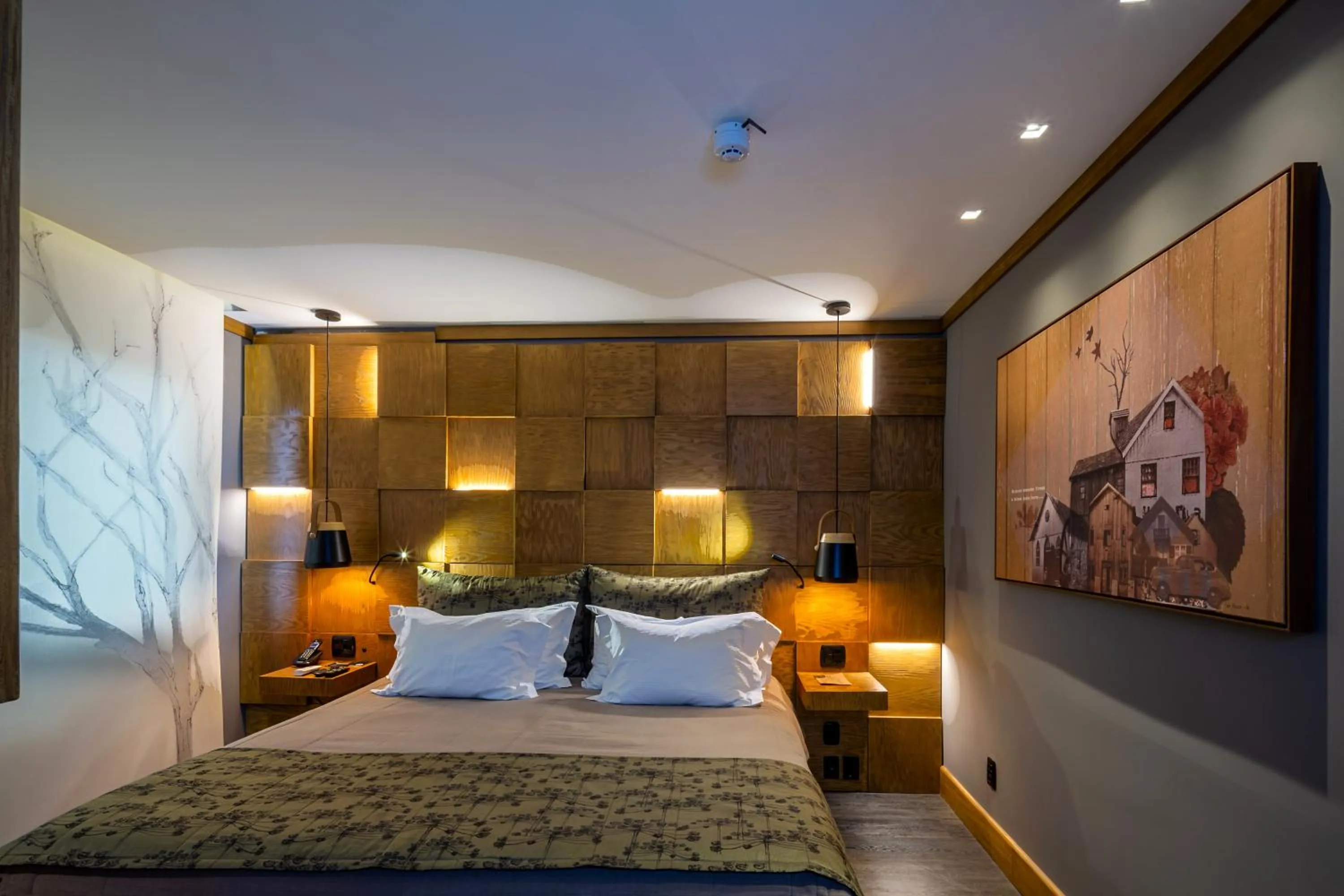 Bed in Wood Hotel Gramado