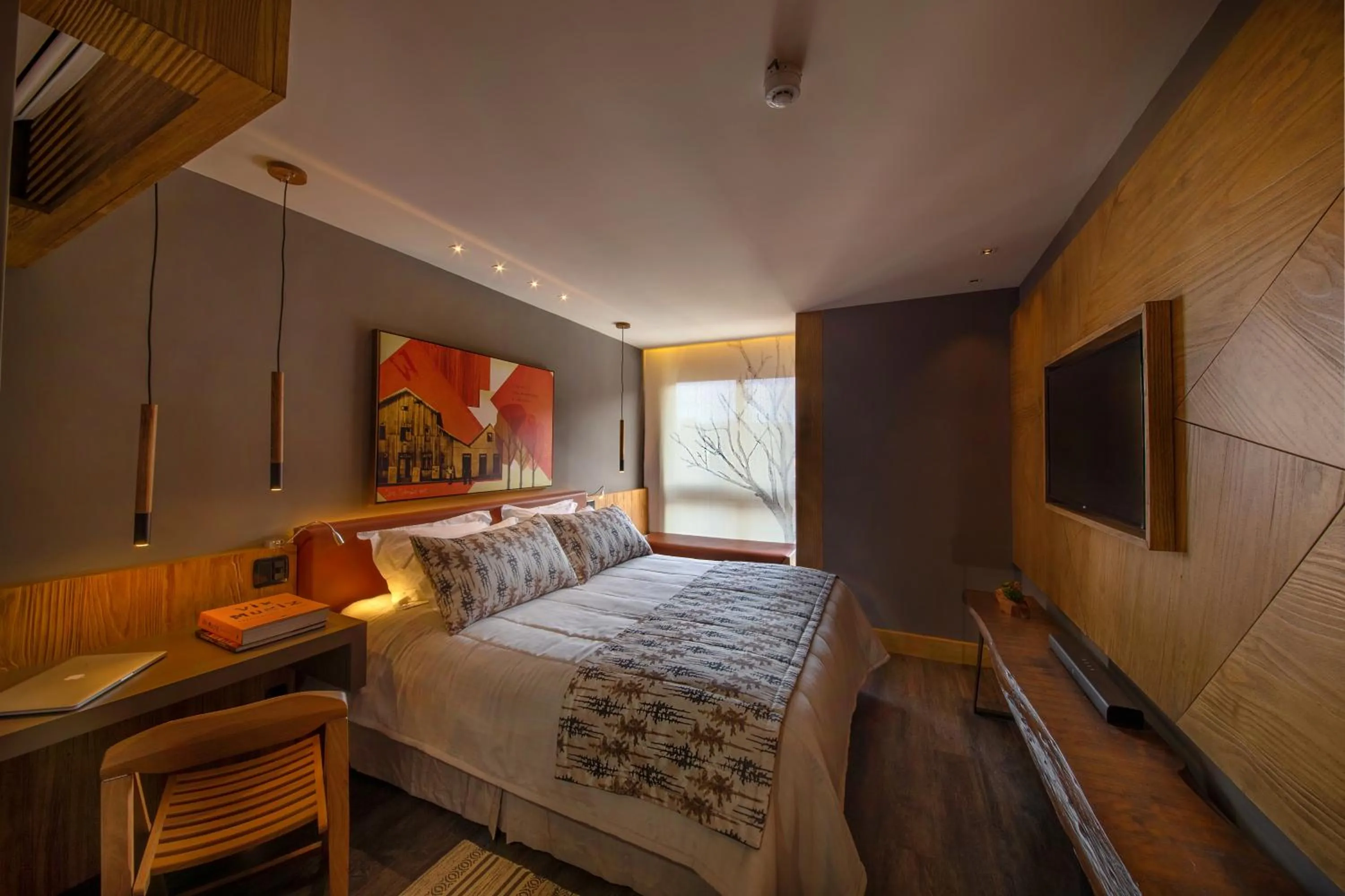 Bedroom, Bed in Wood Hotel Gramado