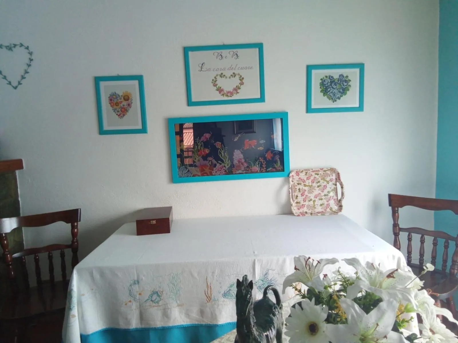 Bed in La Casa del Cuore