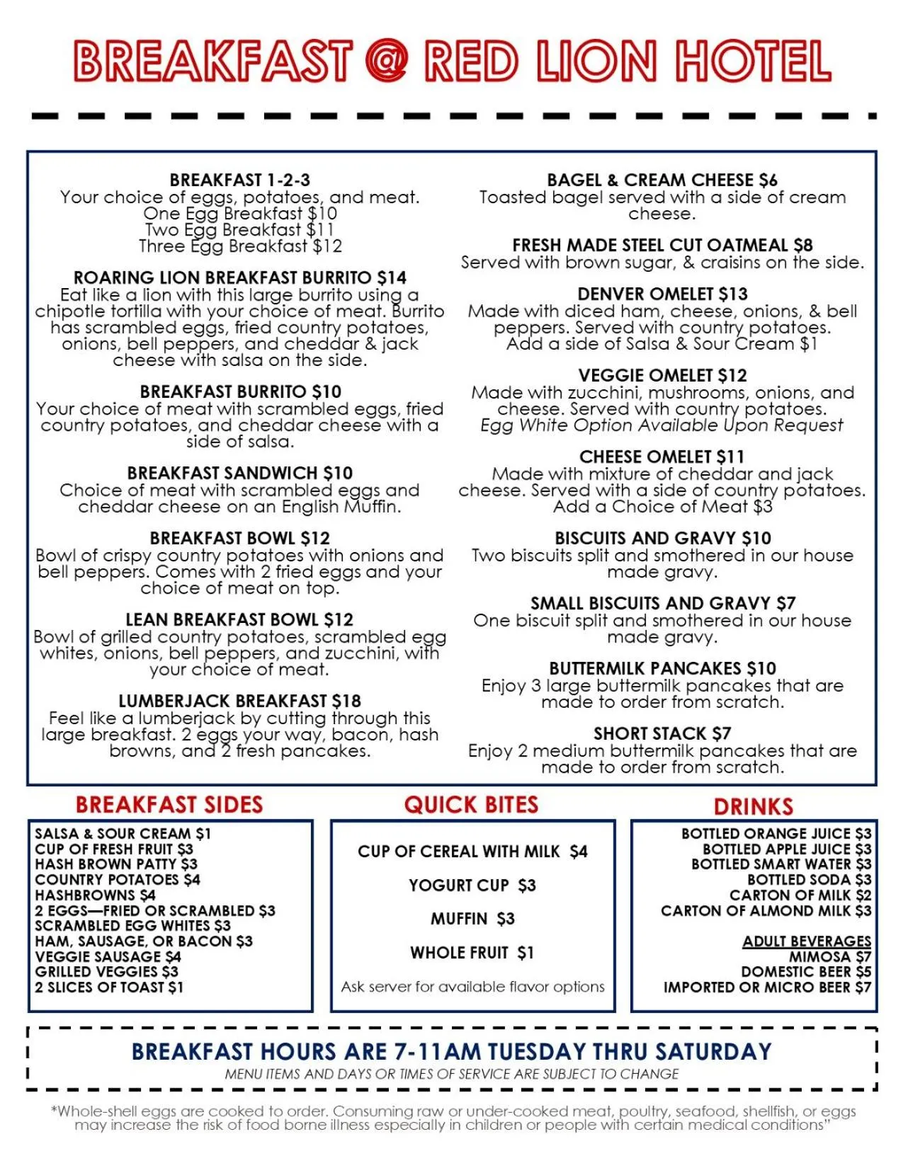 Breakfast in Red Lion Hotel Eureka