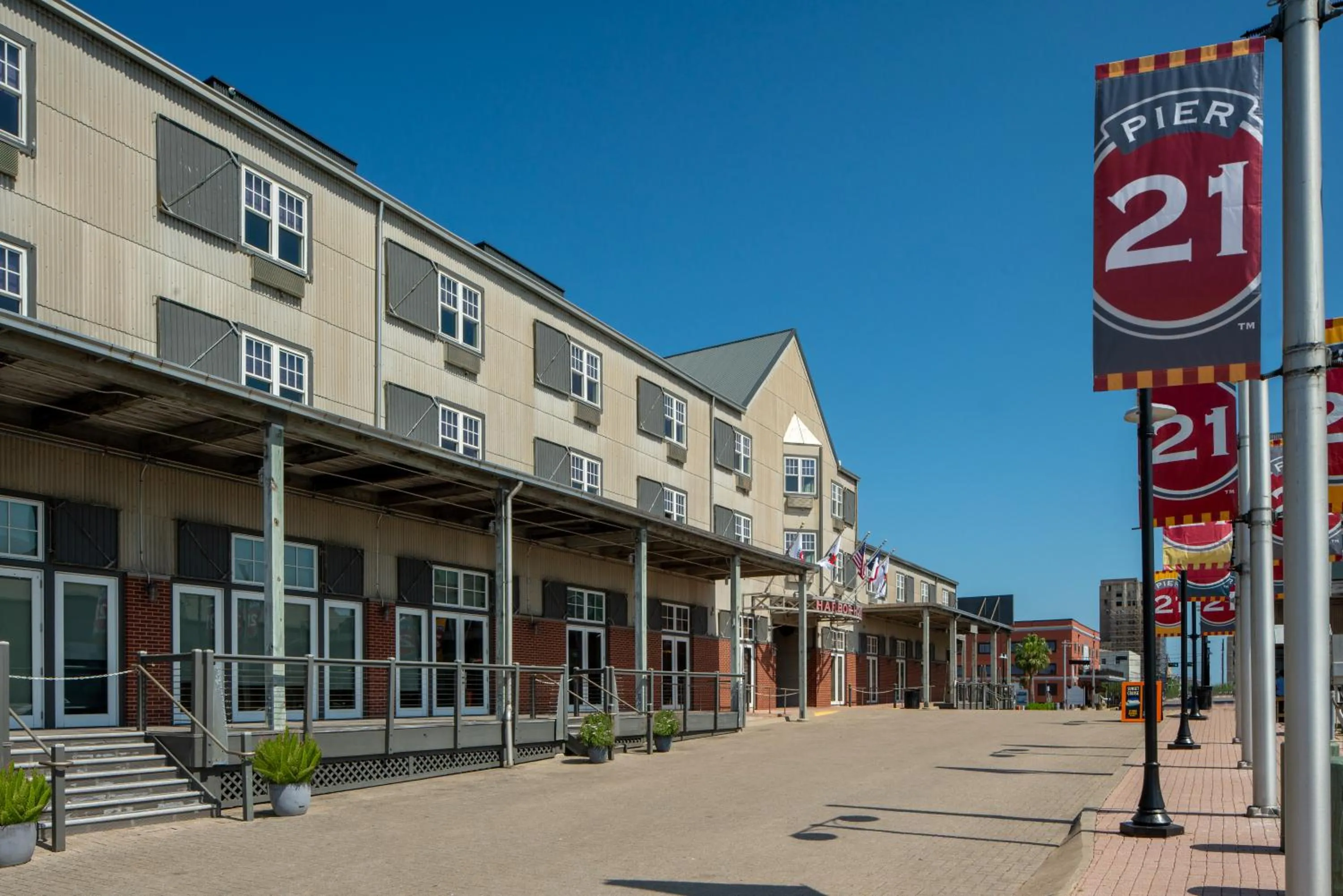 Property building in Harbor House Hotel and Marina at Pier 21