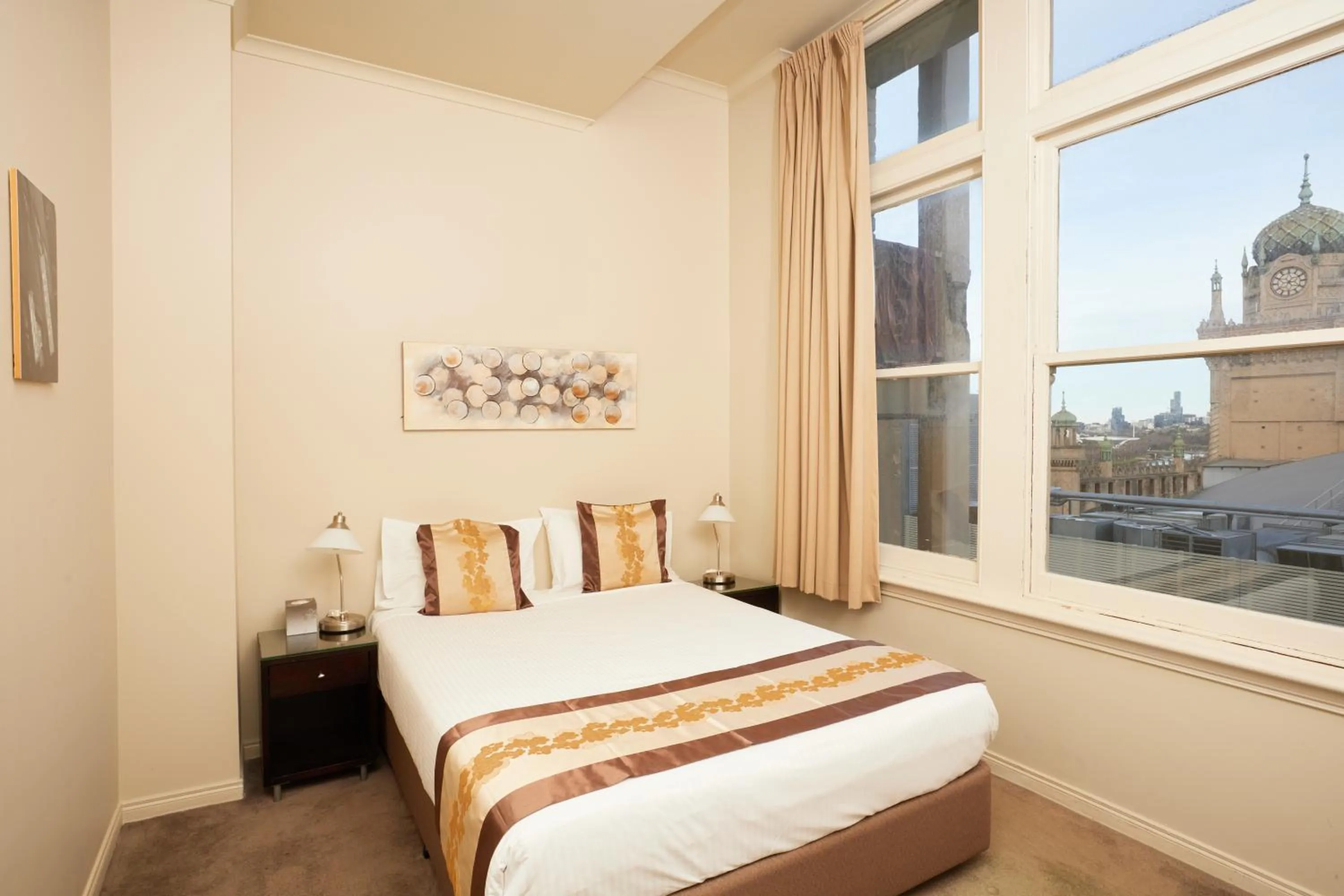 Bedroom, Bed in Flinders Landing Apartments