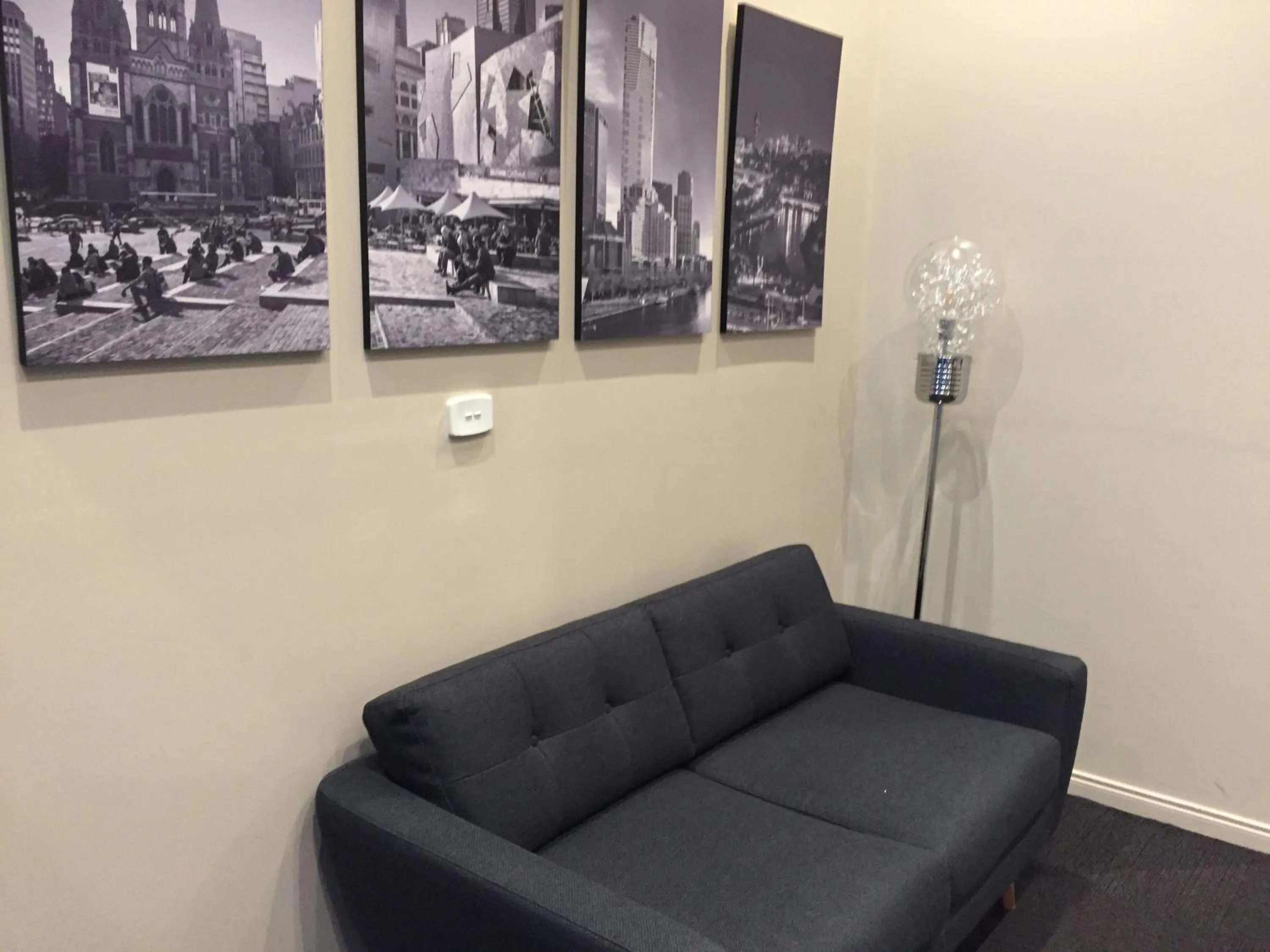 Text overlay in Flinders Landing Apartments