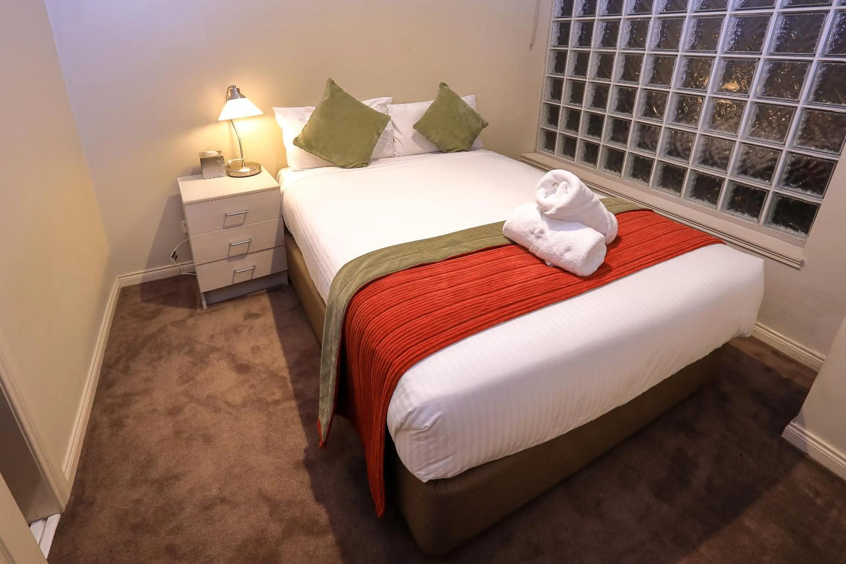 Bed in Flinders Landing Apartments