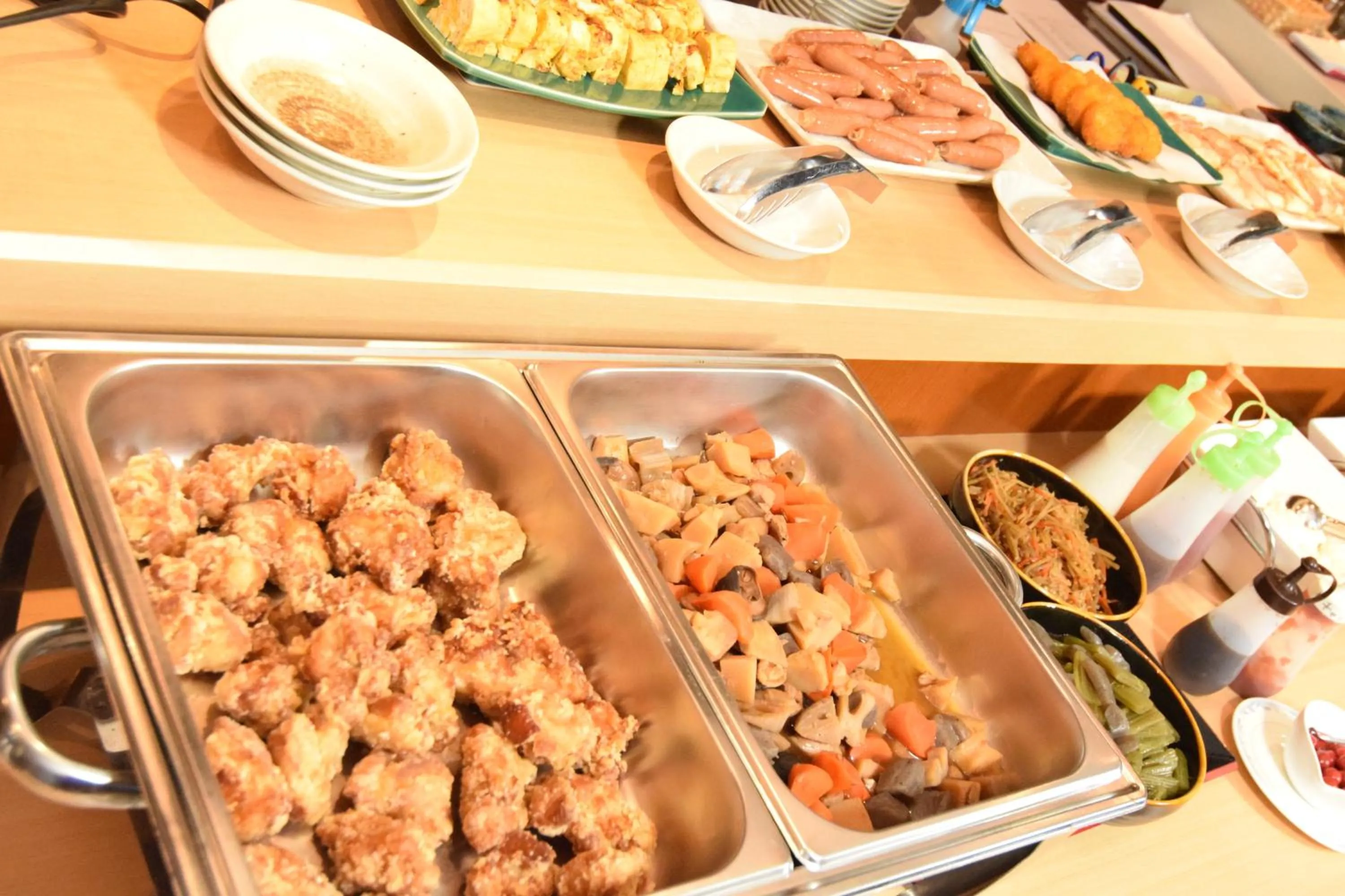 Buffet breakfast in Chitose Airport Hotel