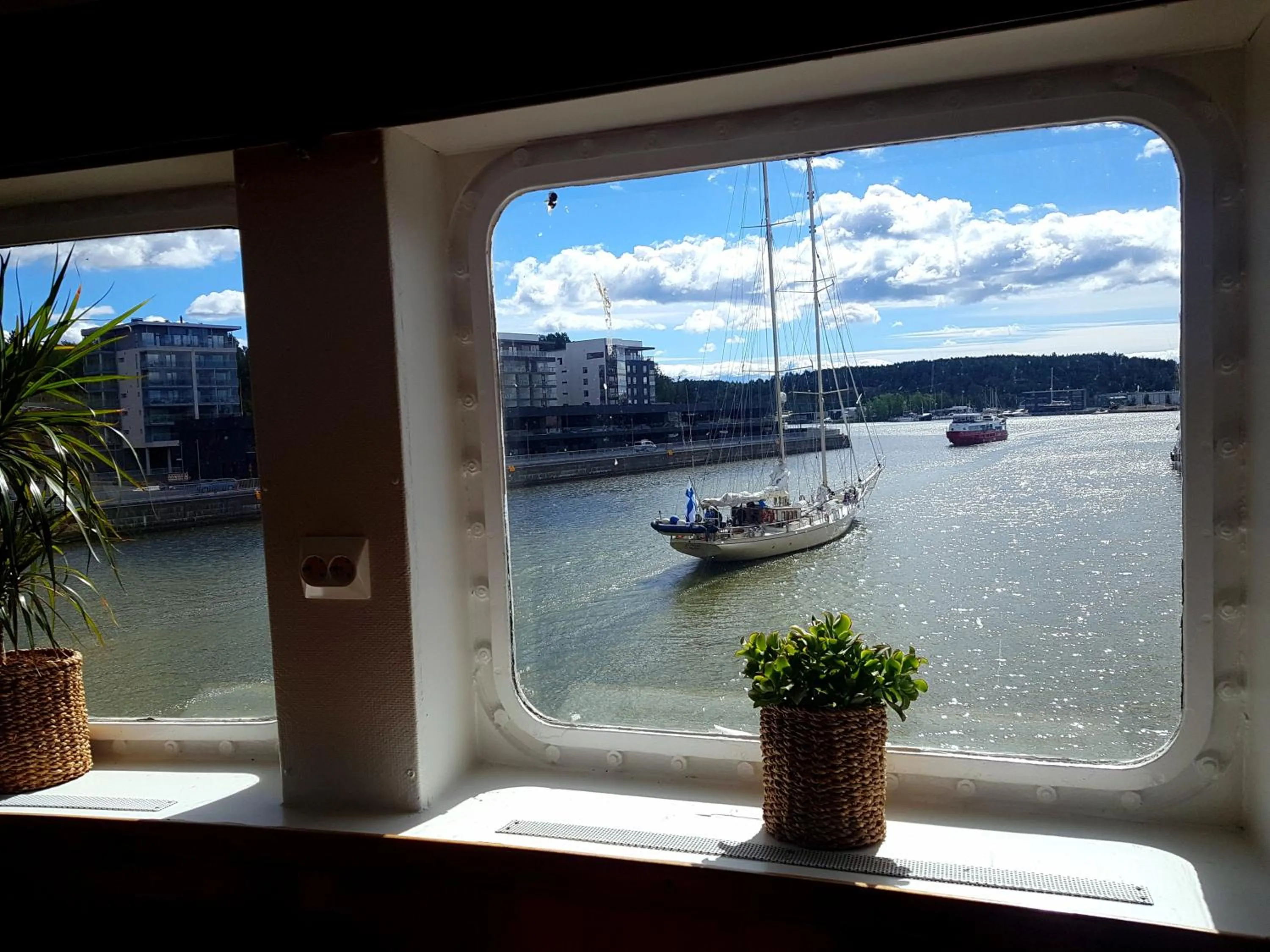 River view in Laivahostel S/S Bore