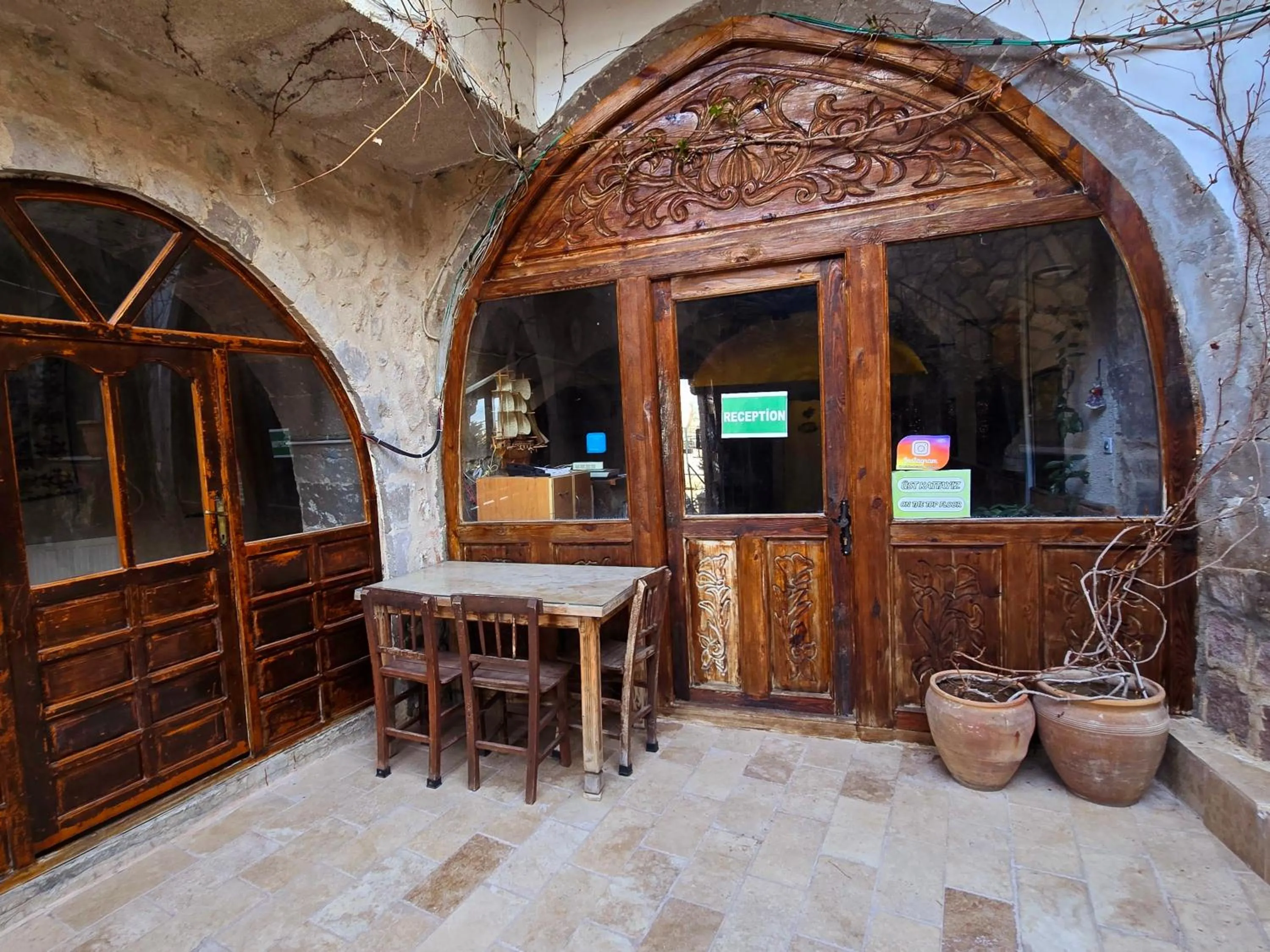 Patio in Uchisar Cave House
