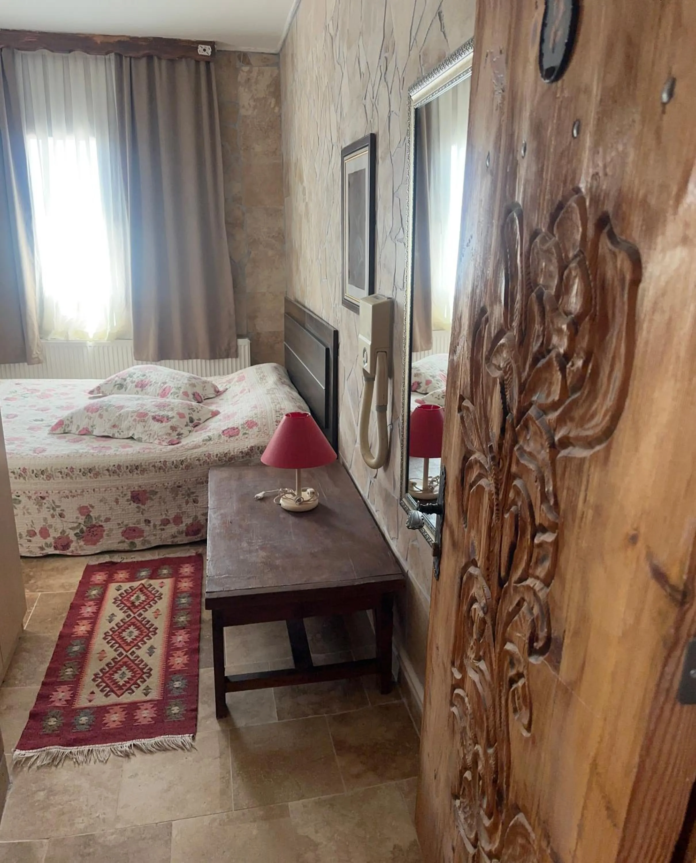 Bed in Uchisar Cave House